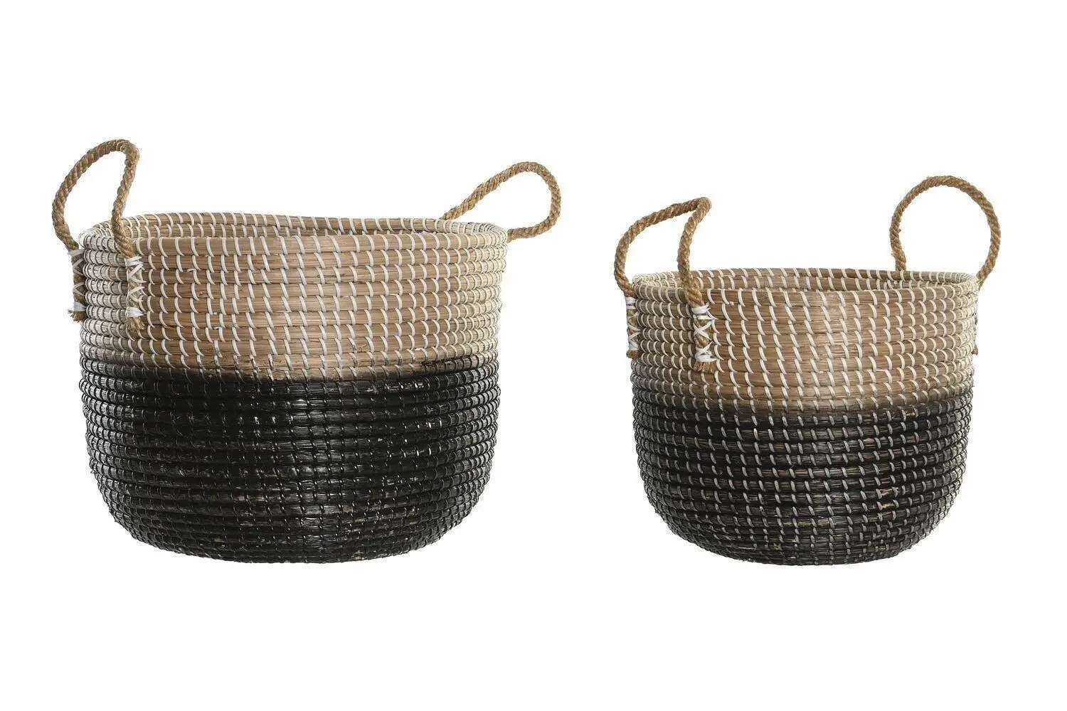 CESTA SET 2 SEAGRASS 41X41X30 NATURAL DC192022