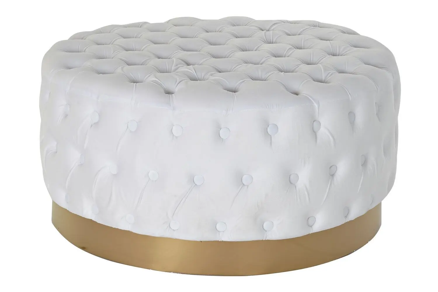 FOOTREST POLYESTER MDF 78X78X40 WHITE MB182543