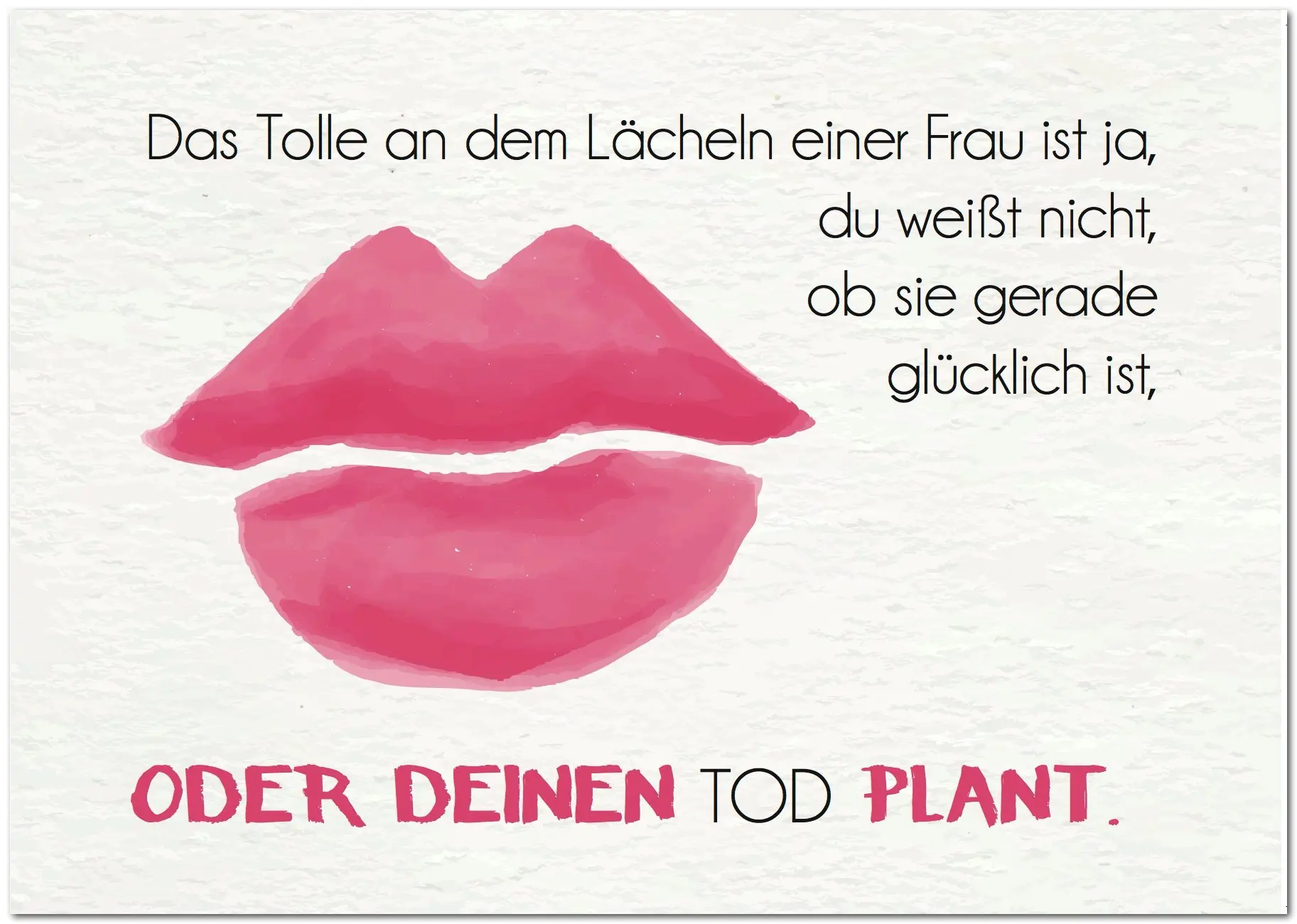 Postcard "A Woman's Smile"