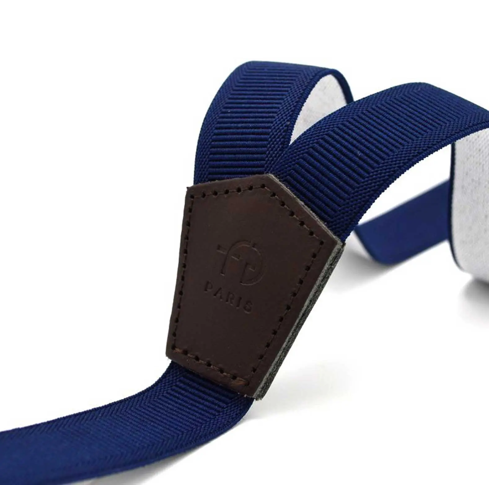 Thin navy suspenders