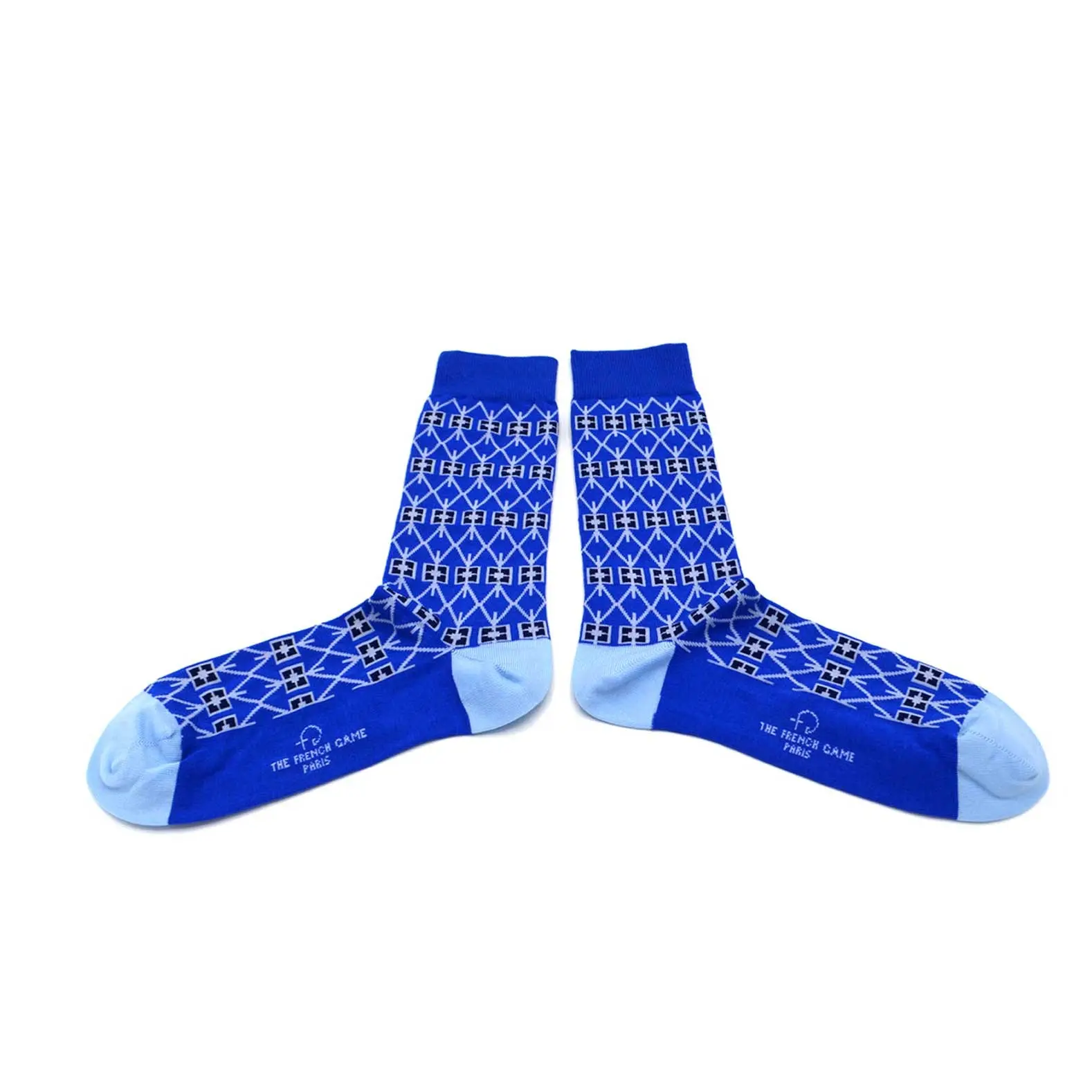 Sapphire blue Marie Antoinette socks