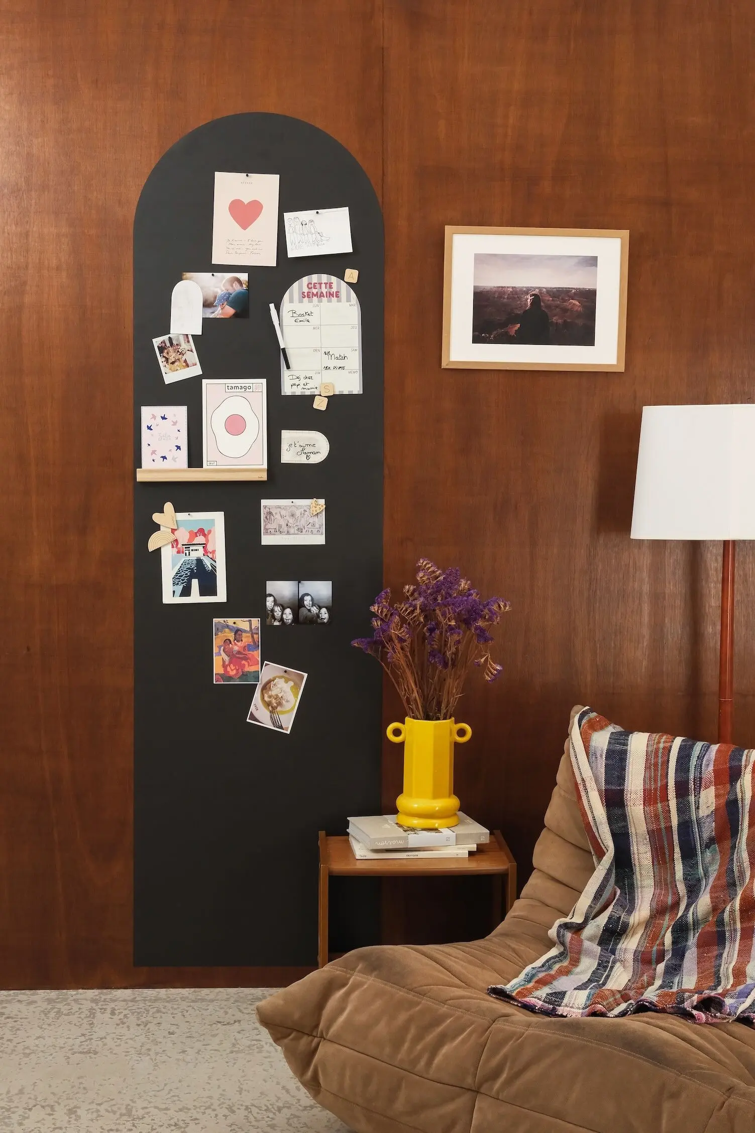Round magnetic wallpaper - 2m x 58cm - Magnetic wall decoration without drilling & modular