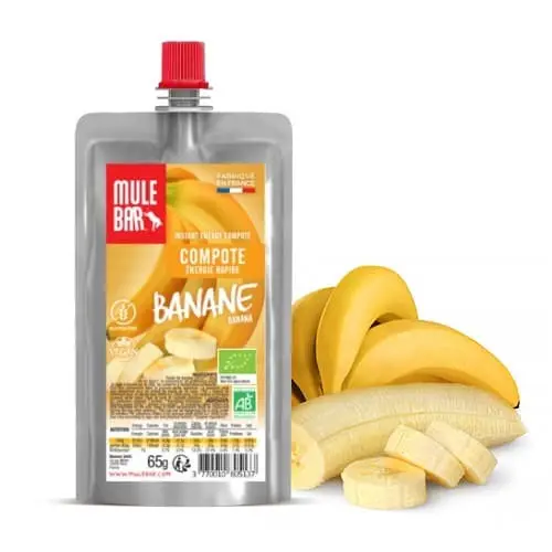 energy compote with organic and vegan fruits 65g: Banana