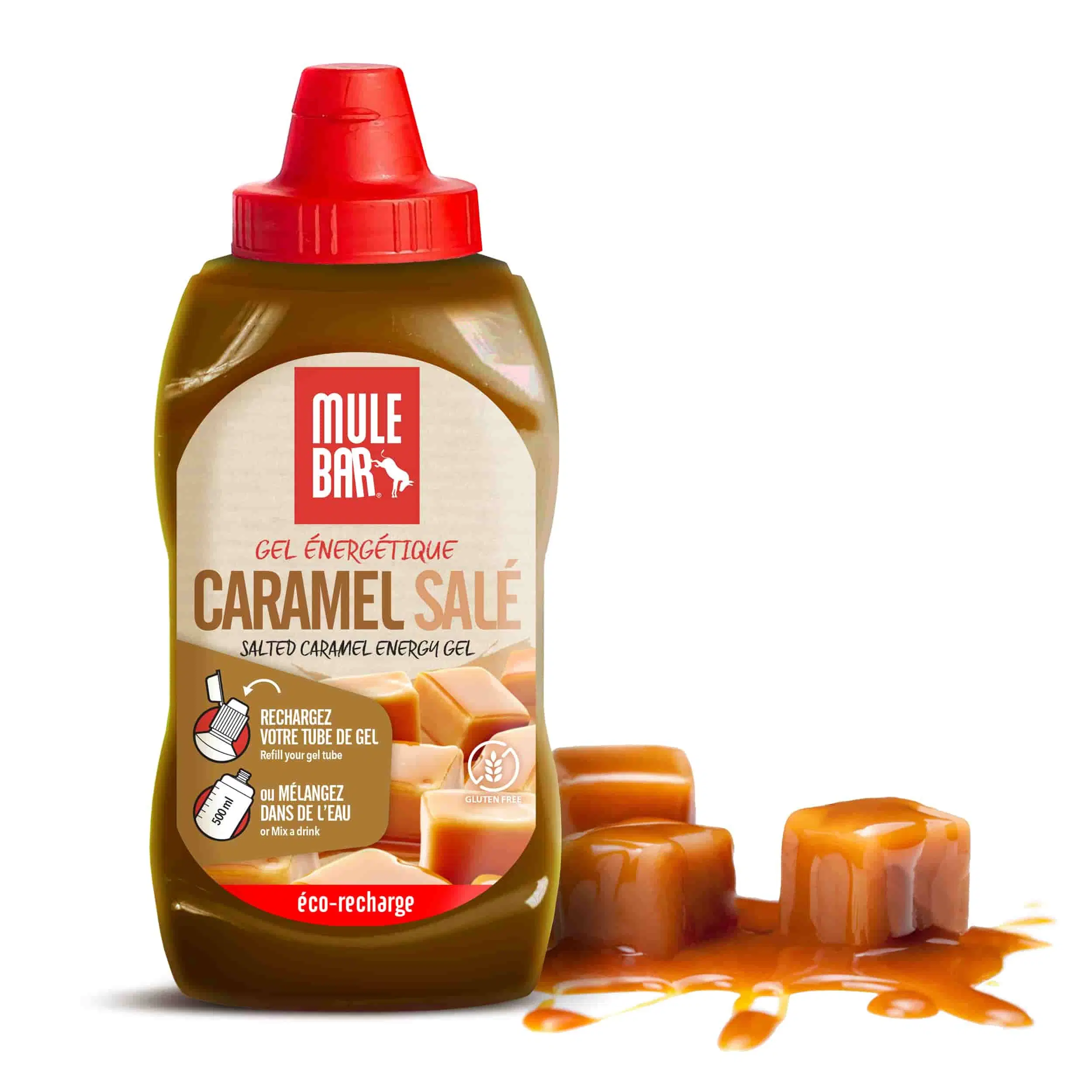 Eco-refill energy gel or energy drink 444g: Salted caramel