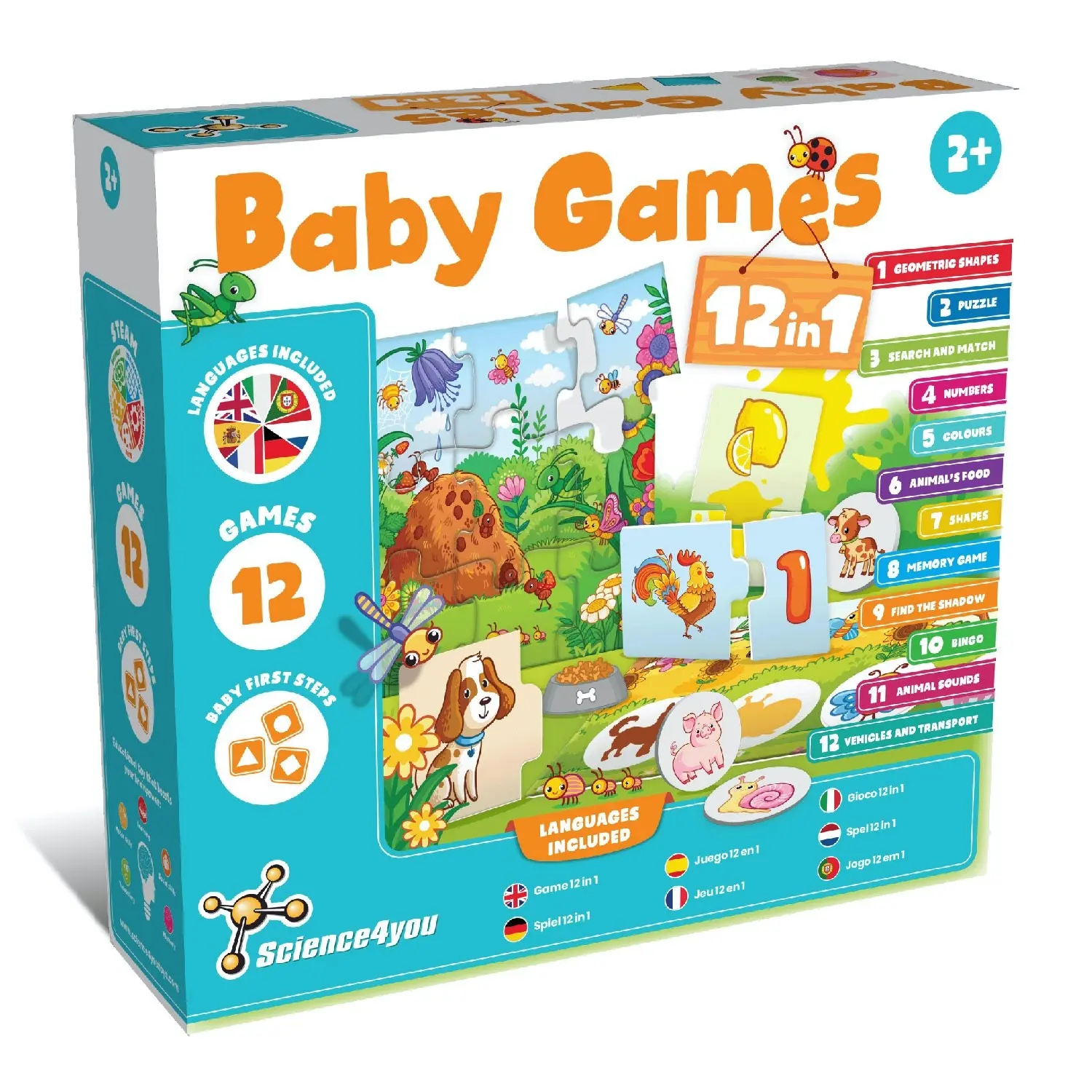 First Steps Baby Game 12 in 1 - Educational Toys