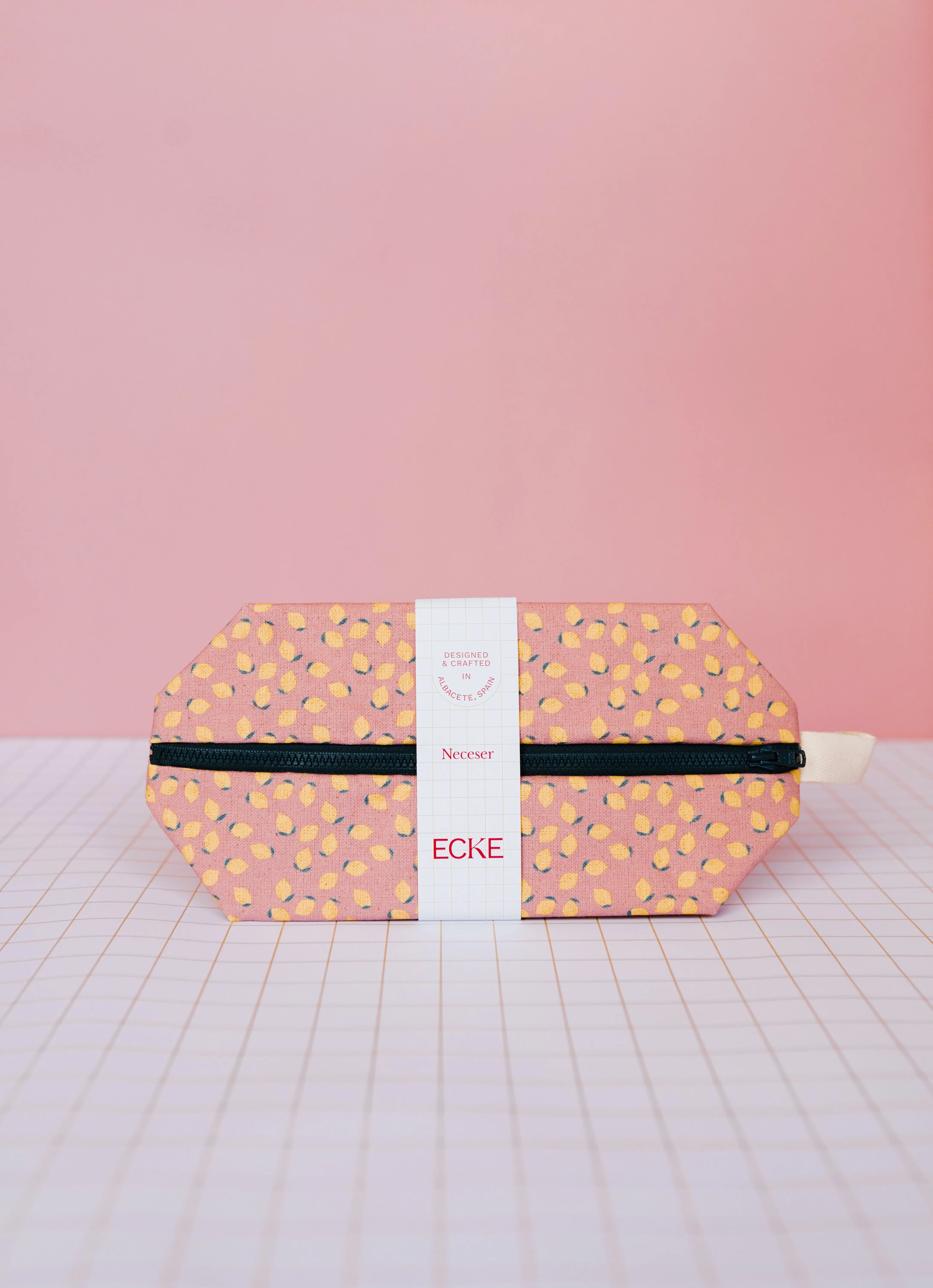 Pink Lemons Toiletry Bag