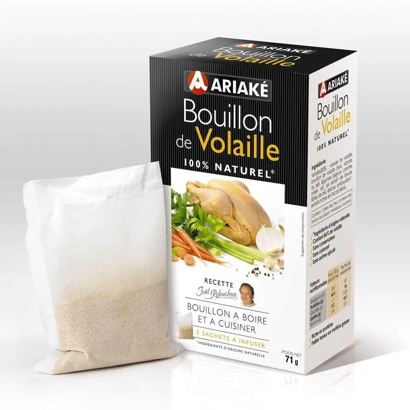 Ariaké - Chicken stock, 5 sachets of 14.2g (for 5 x 33cl of broth)
