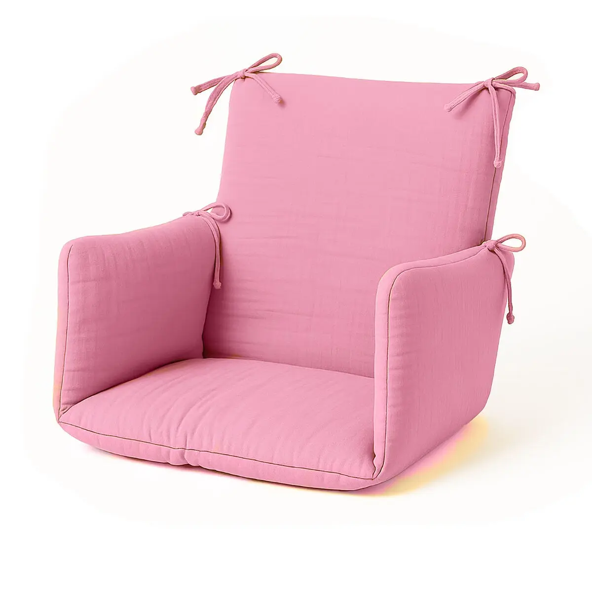 Organic Cotton High Chair Cushion Pink