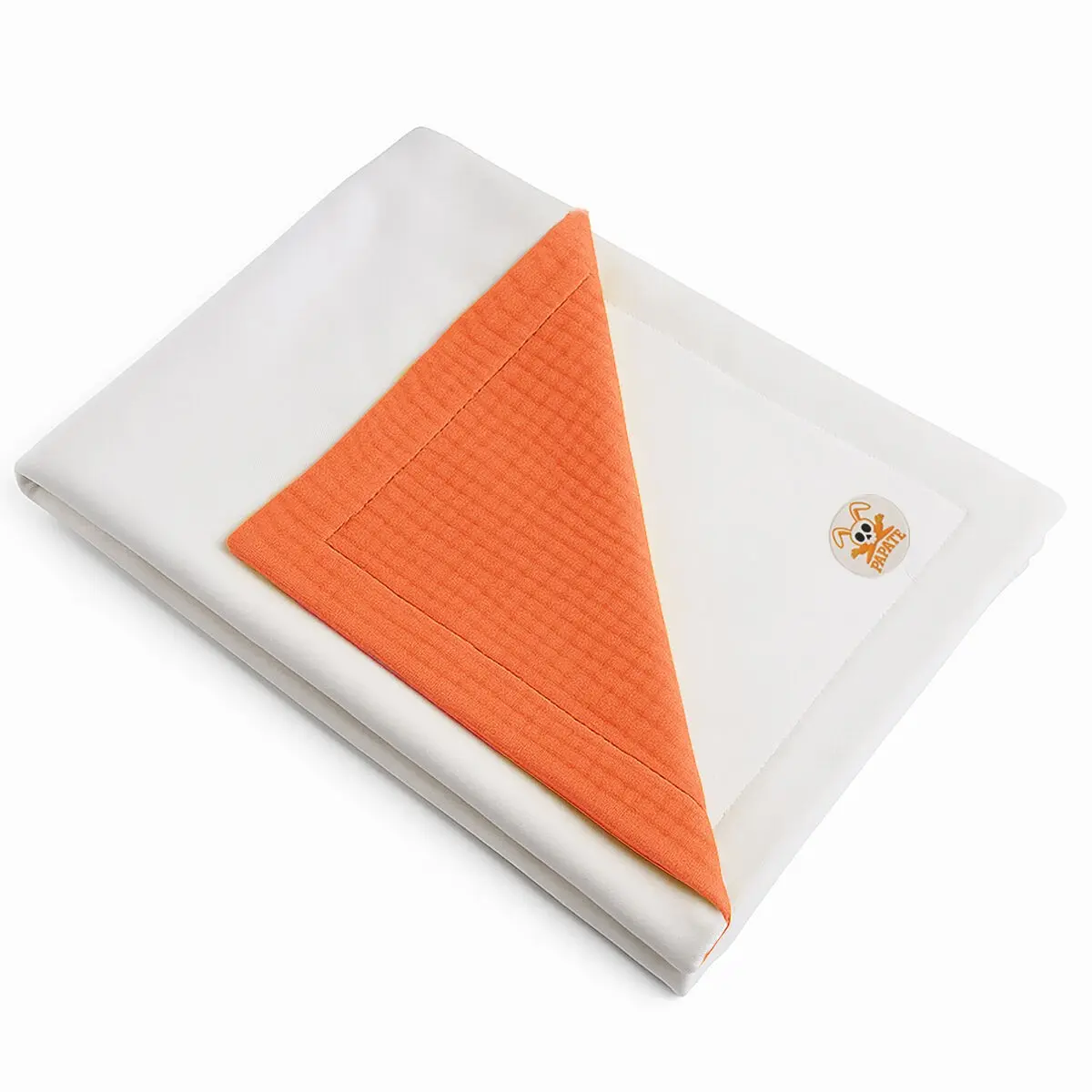 White and Strawberry Rex Organic Cotton Blanket