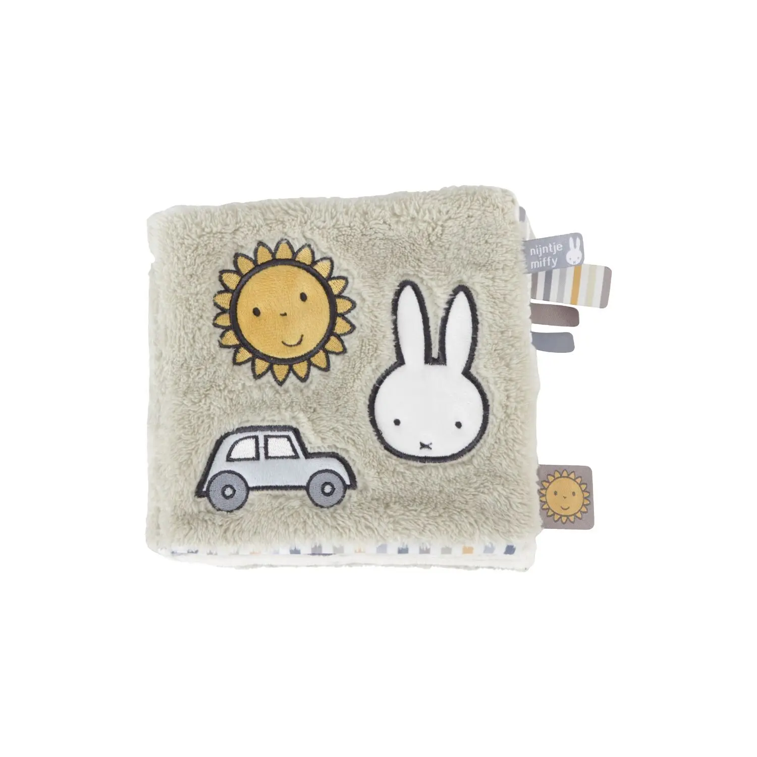 Miffy Cloth activity book - 16*16cm - Fluffy blue-green