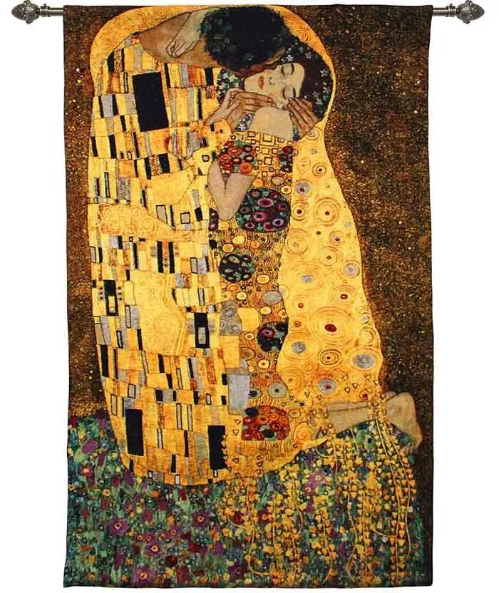 Gustav Klimt Il bacio - Da appendere alla parete 90 cm x 138 cm (70 aste)