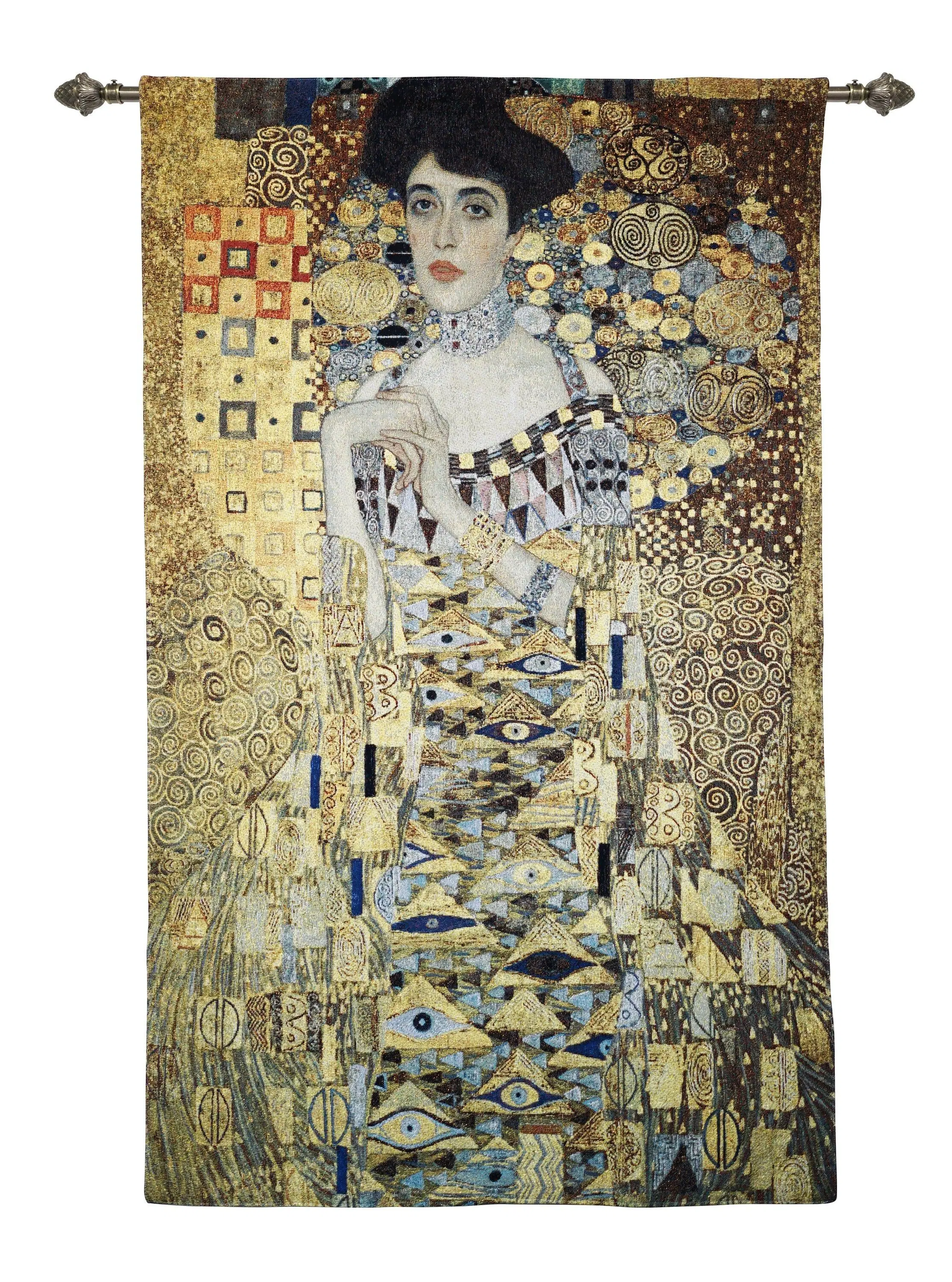 Gustav Klimt Woman in Gold Long - Da appendere alla parete 86 cm x 140 cm (70 aste)
