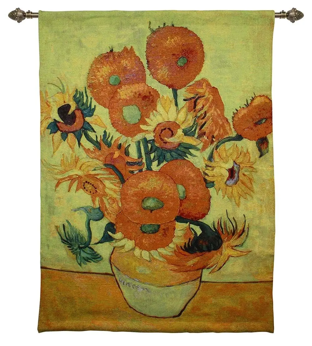 Girasole di Van Gogh - Da appendere alla parete 92 cm x 141 cm (70 aste)