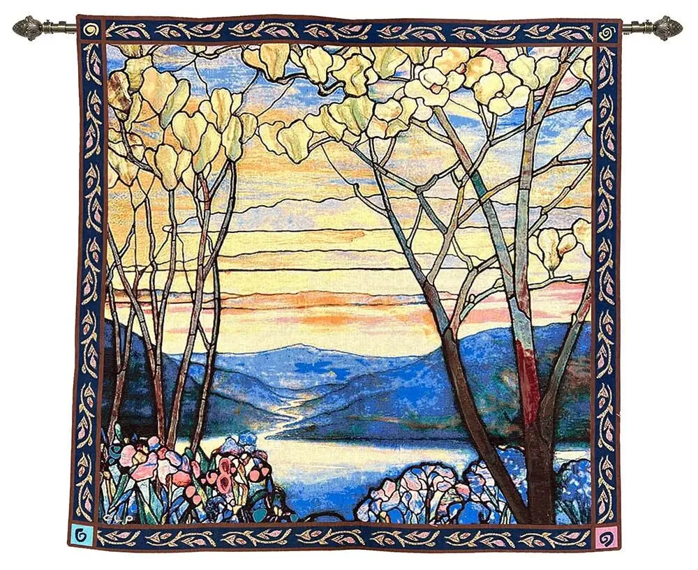 Tiffany Magnolia e Iris - Appeso a parete 140cm x 140cm (120 bastoncini)