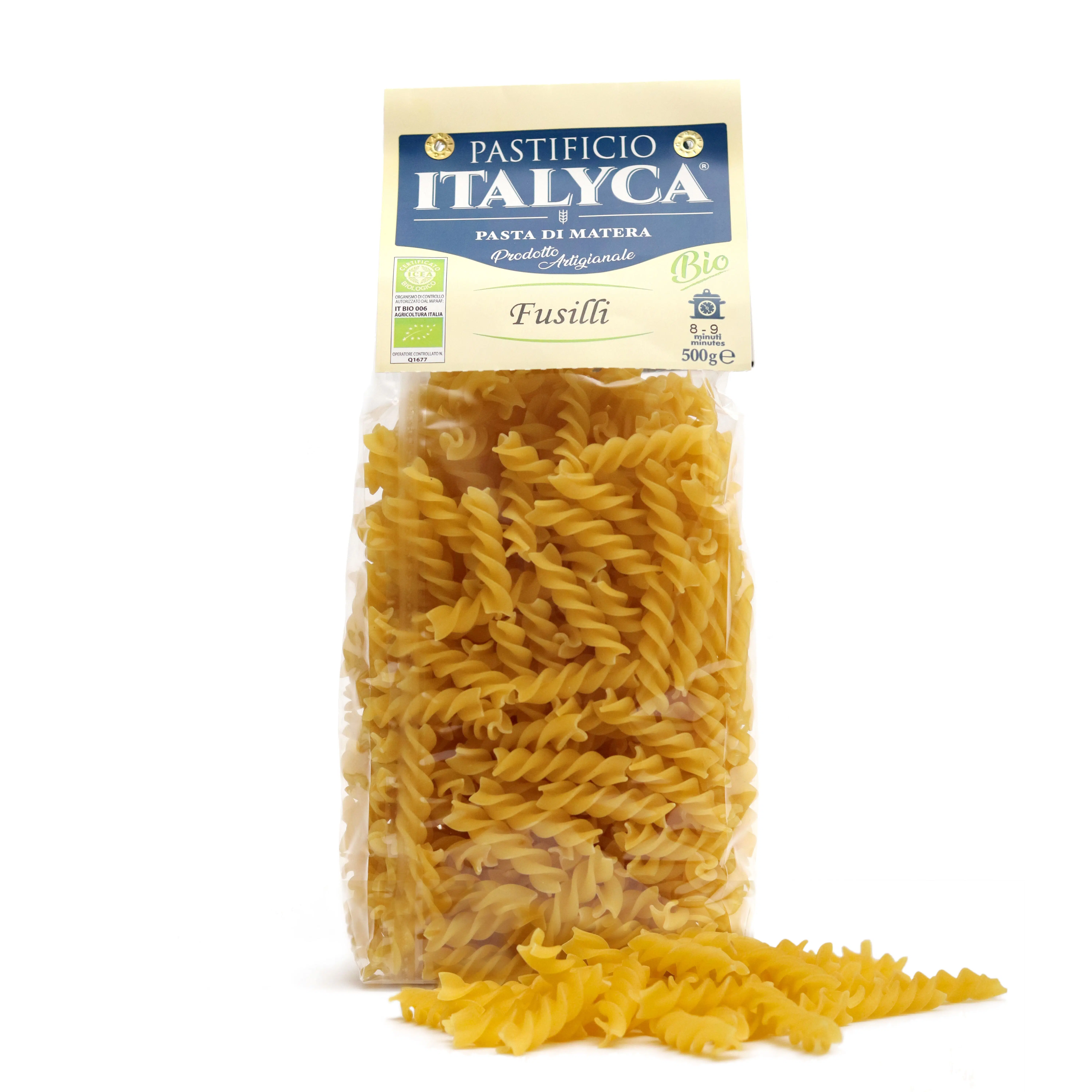 FUSILLI ITALYCA PÂTES ARTISANIQUES BIOLOGIQUES 100% FABRIQUÉES EN ITALIE