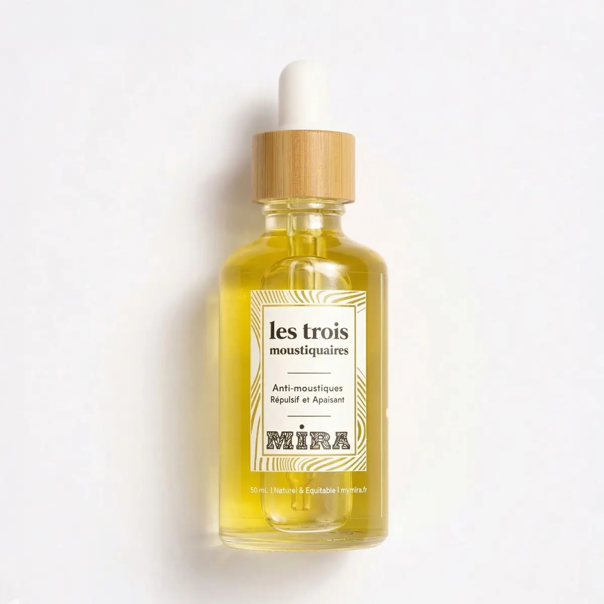 Répulsif et apaisant - ANTI-MOUSTIQUES - Les 3 moustiquaires - Huile anti-moustique à l'huile essentielle de géranium, citronnelle et niaouli - Odeur fraîche, fini non gras - 50 ml