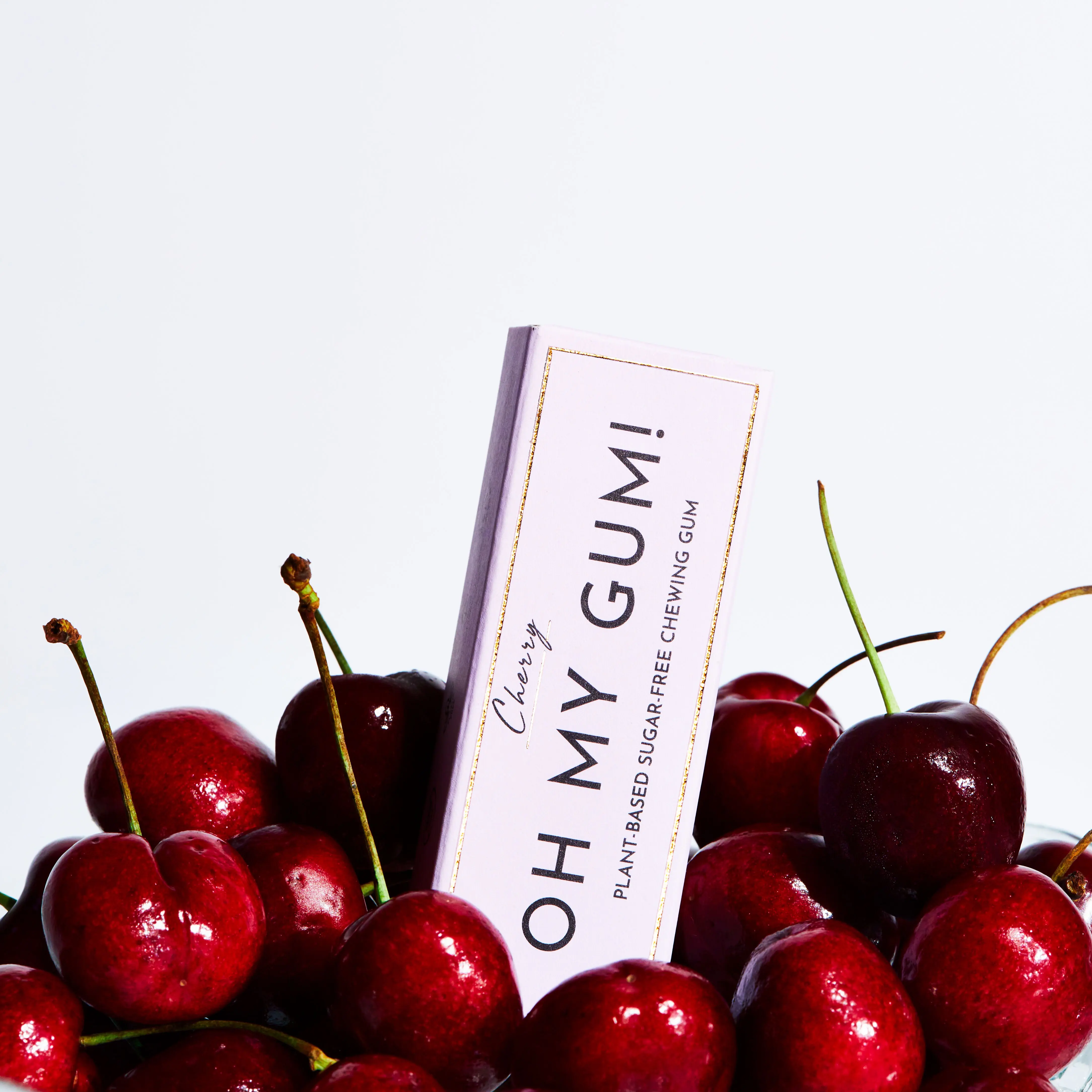 Cherry Chewing Gum (19g x 12) - Sugar-free & Plastic-free