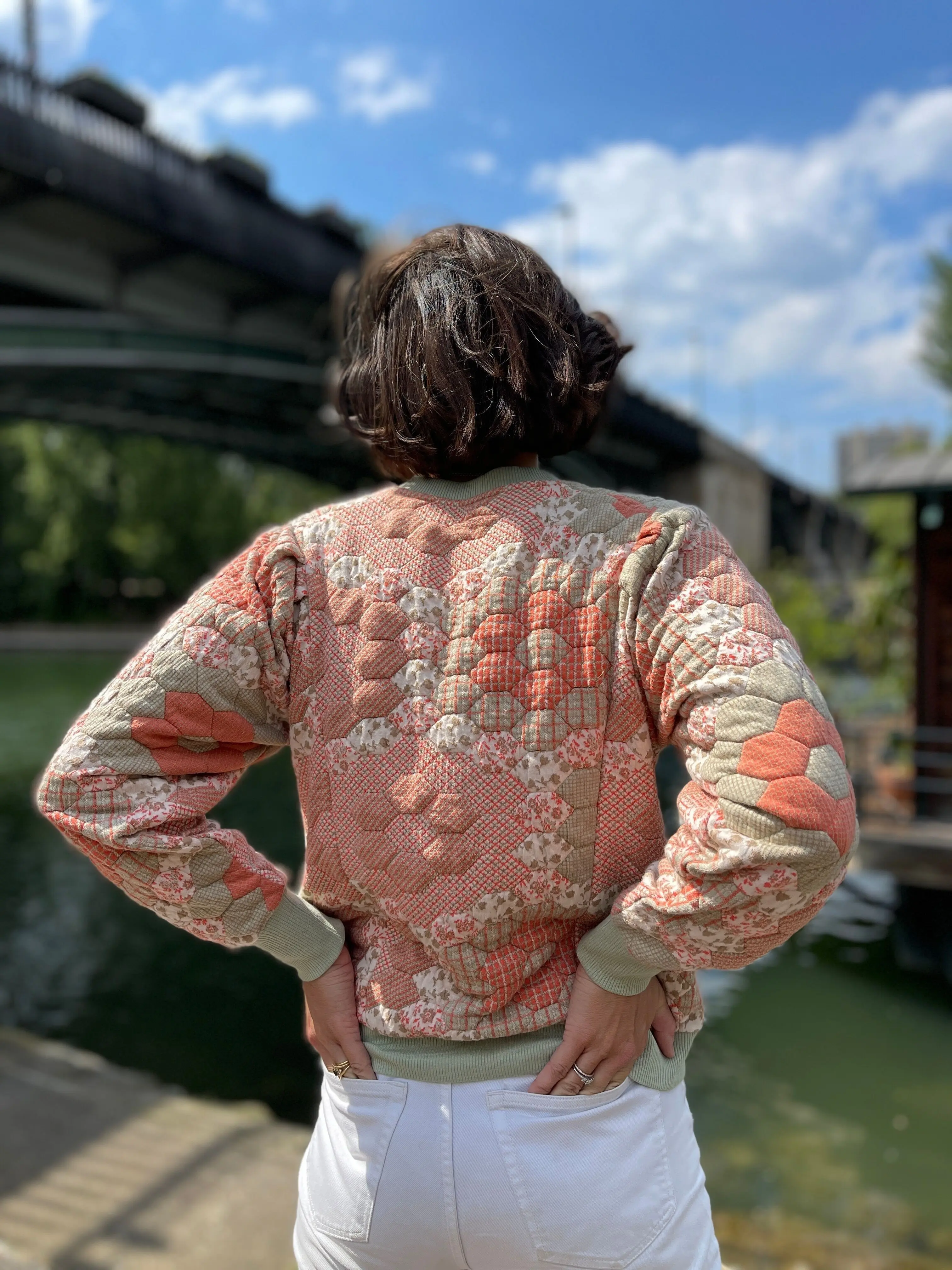 Nursing sweatshirt - Patchwork
