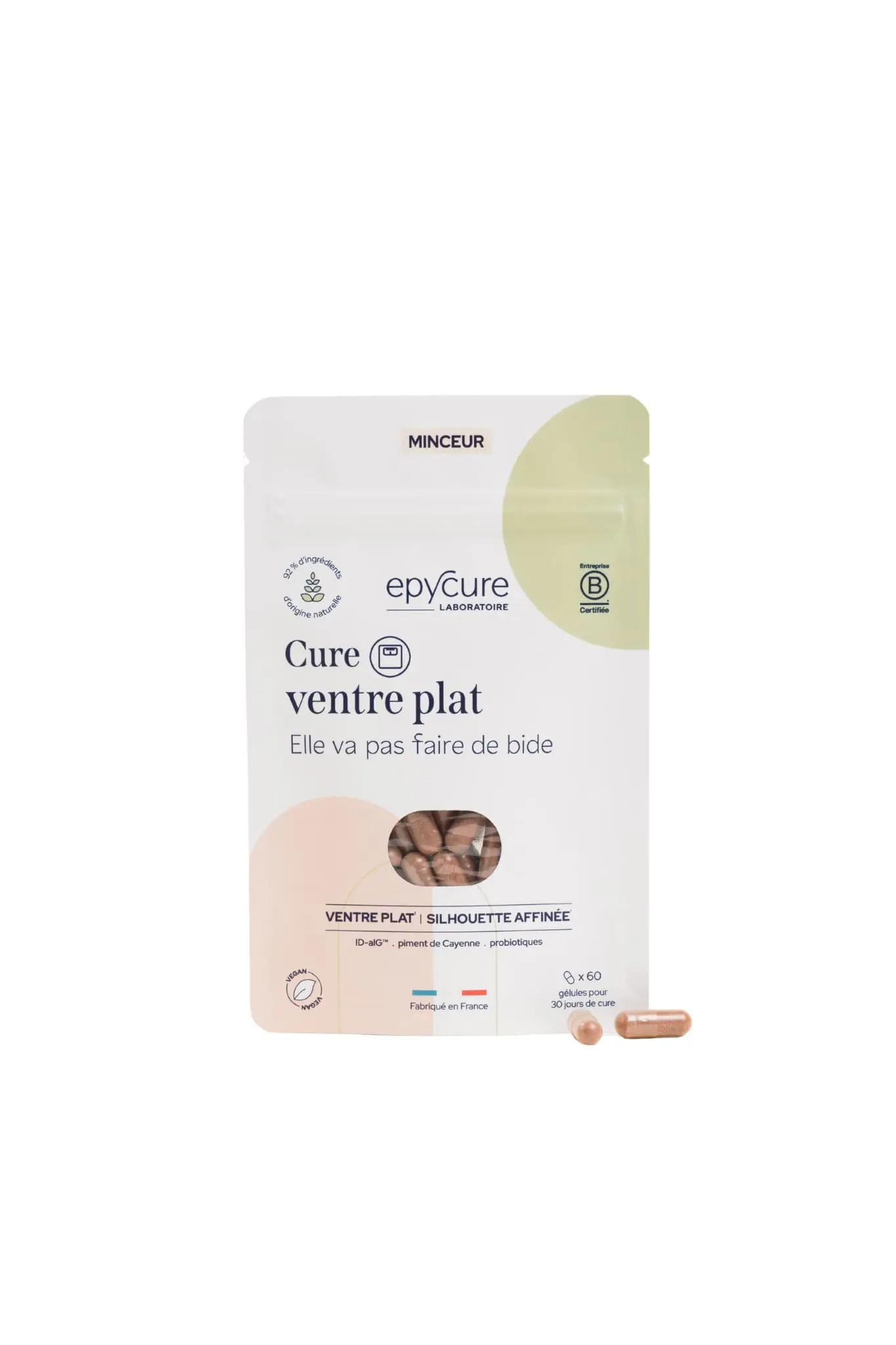 CURE VENTRE PLAT -1 MOIS - BRULE-GRAISSE, MINCEUR, GRAISSE ABDOMINALE - Redessine le ventre en réduisant les graisses et les ballonnements.
