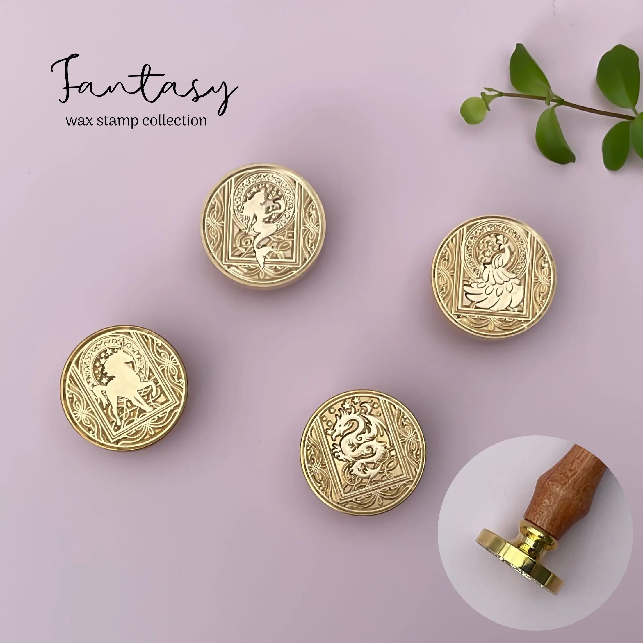 Wax Stamps (Fantasy) - Vintage Sealing Stamp (with Handle)