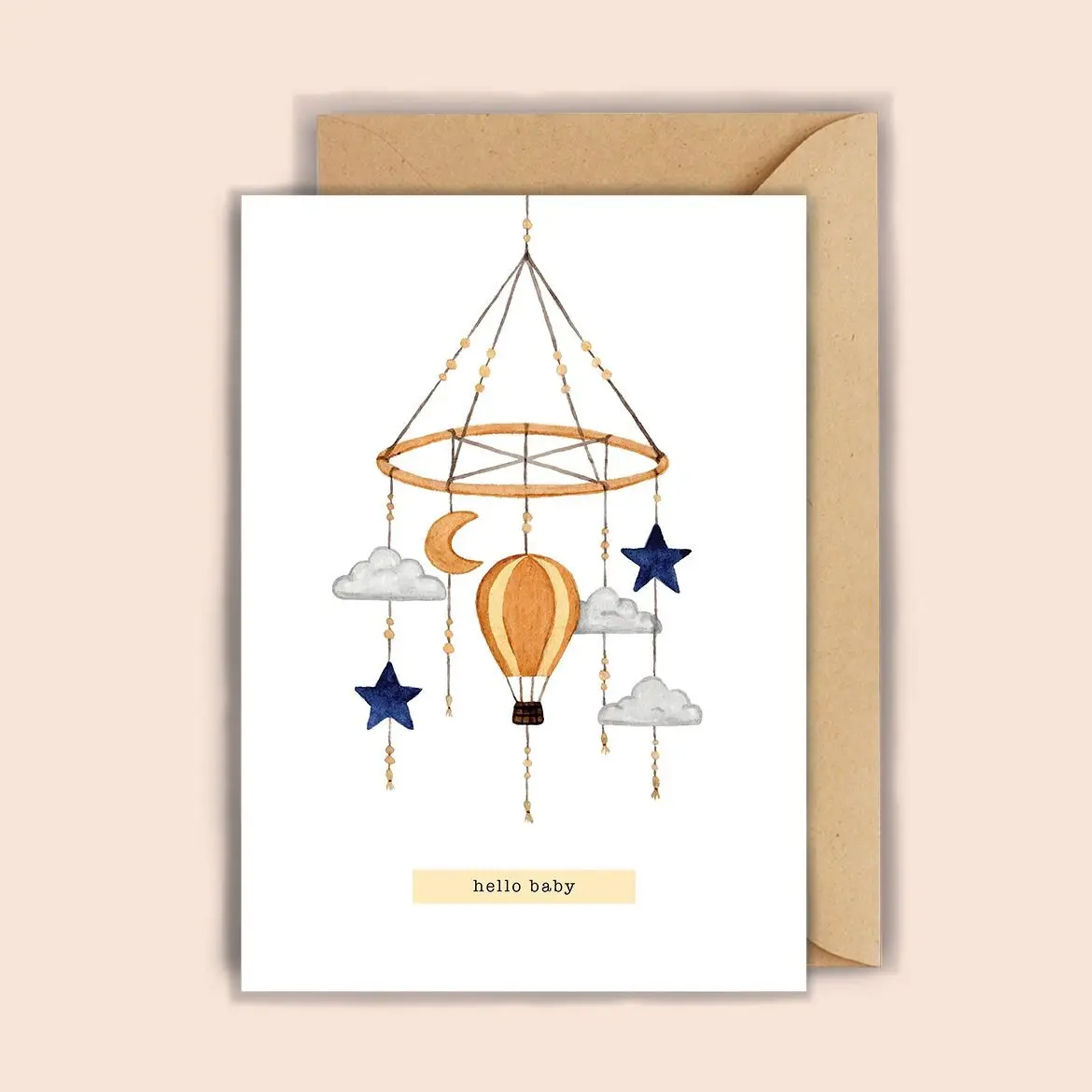 Mobile Montgolfière - Carte Pliante