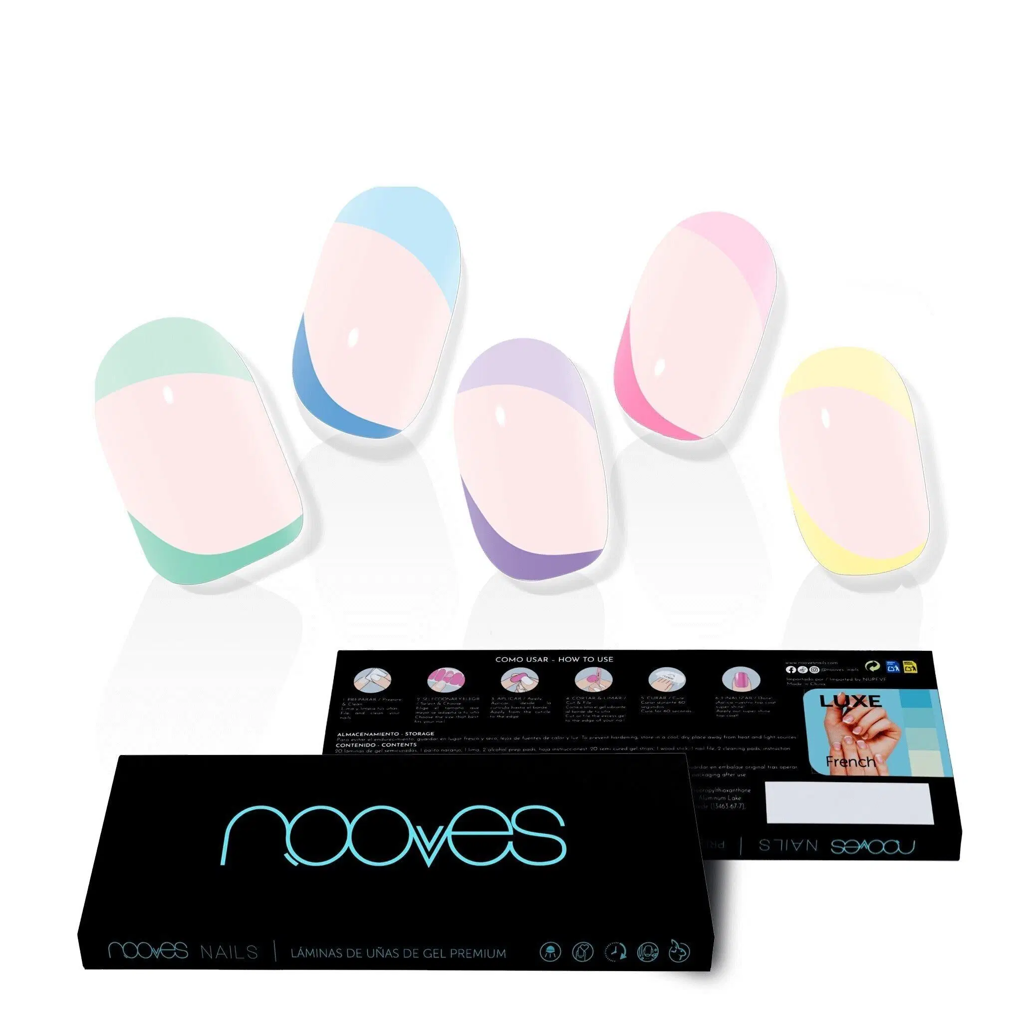 Gel Sheets - French Party - Nooves Nails