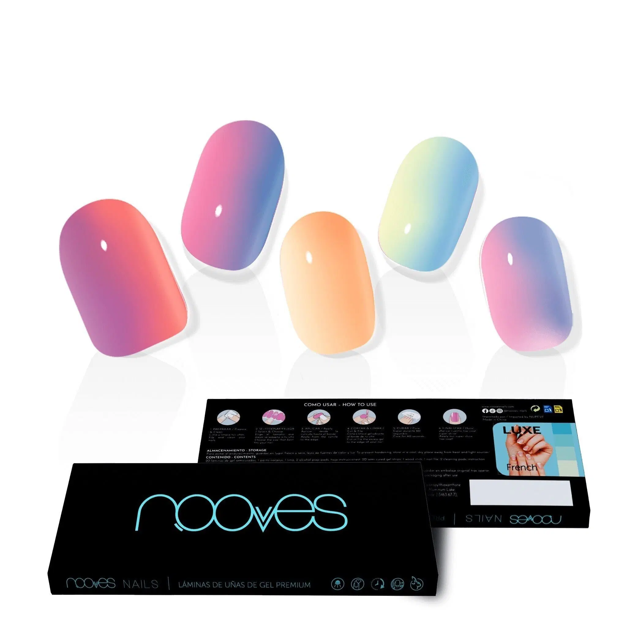 Gel Sheets - Rainbow - Nooves Nails