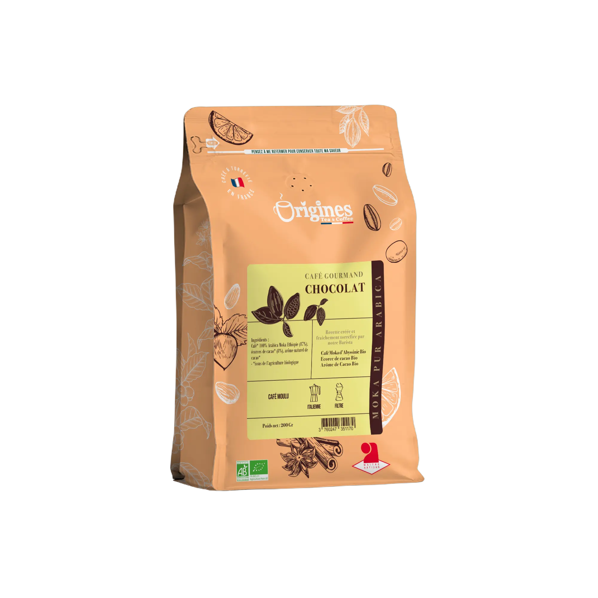 Café Gourmand bio Chocolat
