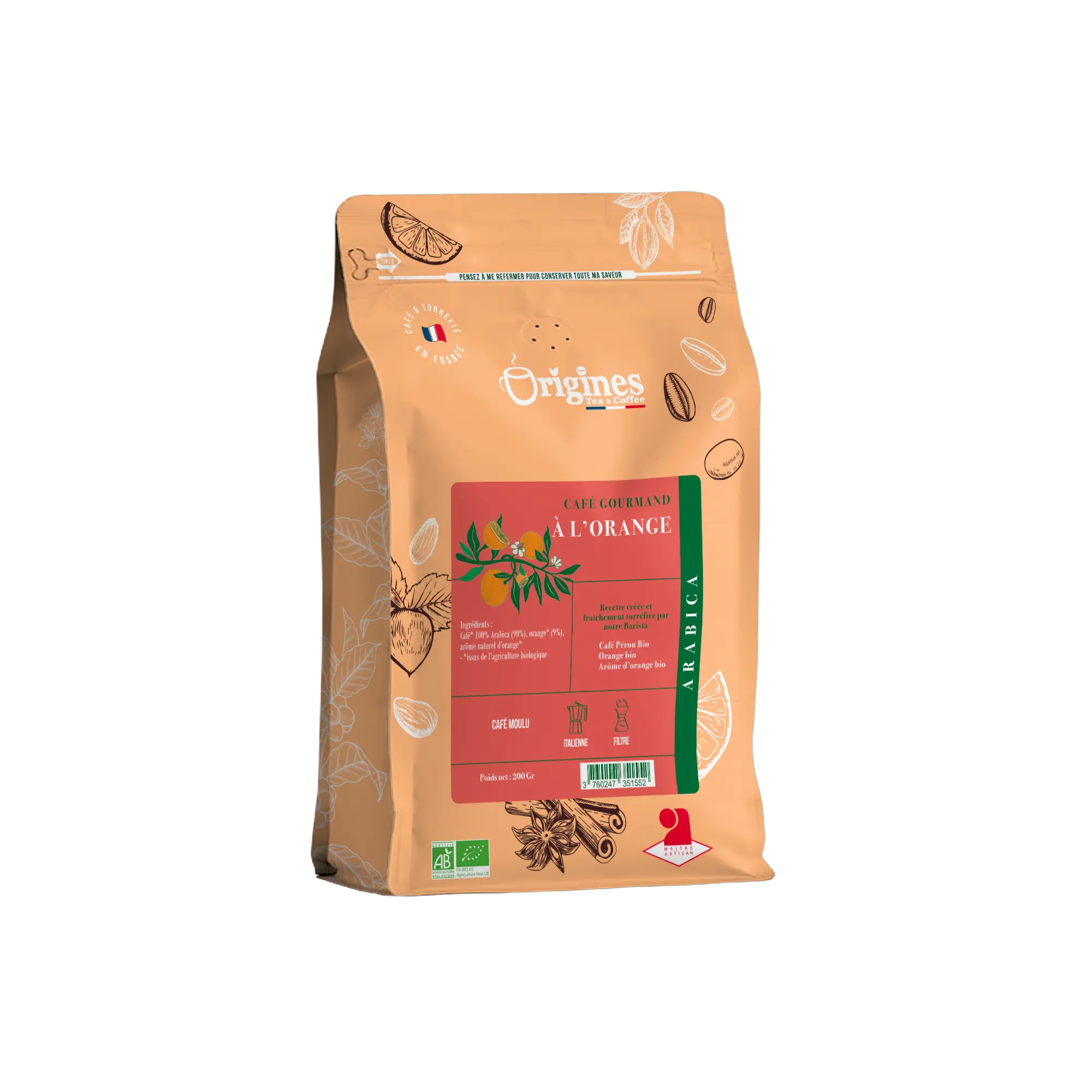 Café Gourmand bio Orange