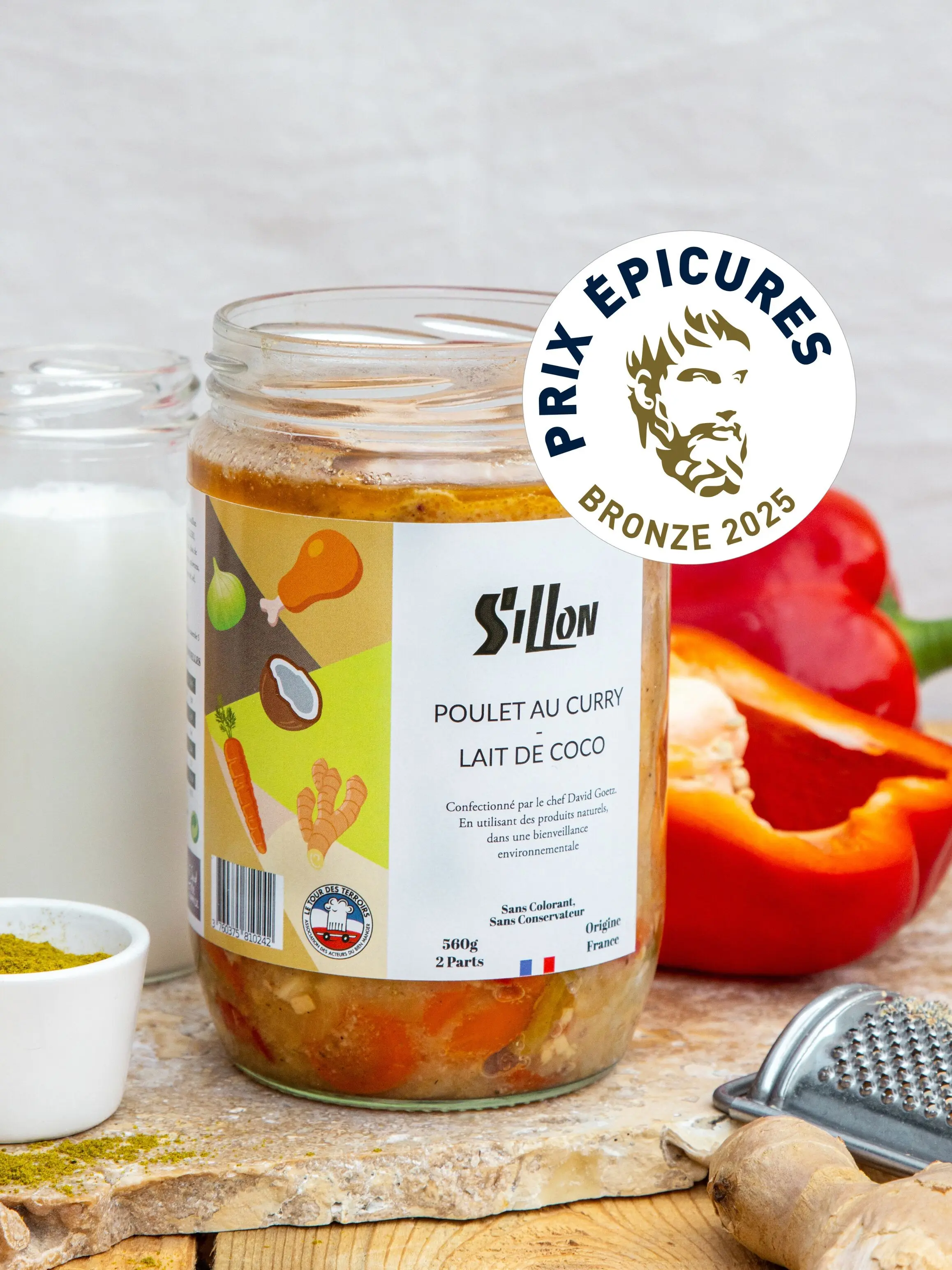 Chicken Curry - Coconut Milk - 550g - Bronze Epicure 2025