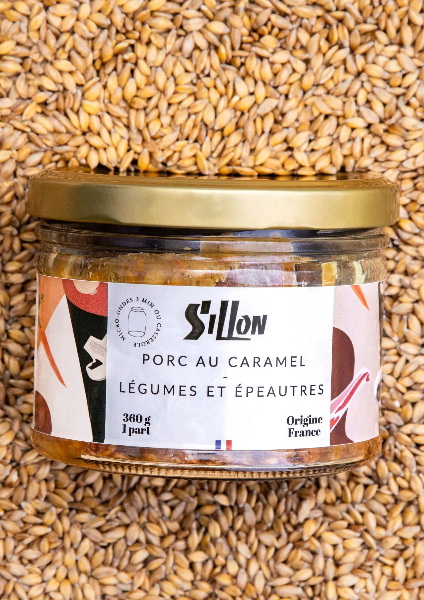 Caramel Pork - Vegetables and Spelled - 360g - 1 person