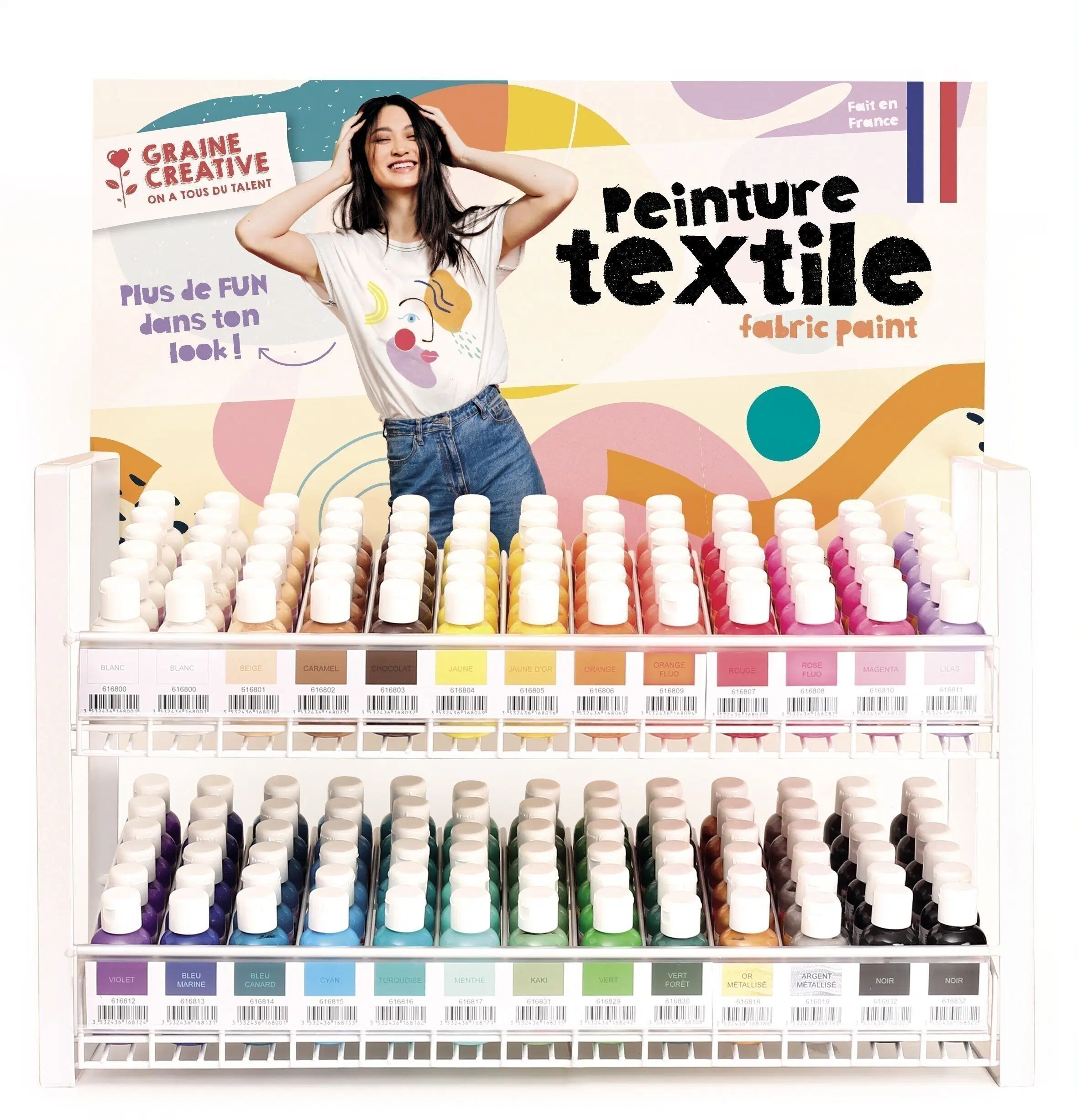 FULL TEXTILE PAINT DISPLAY