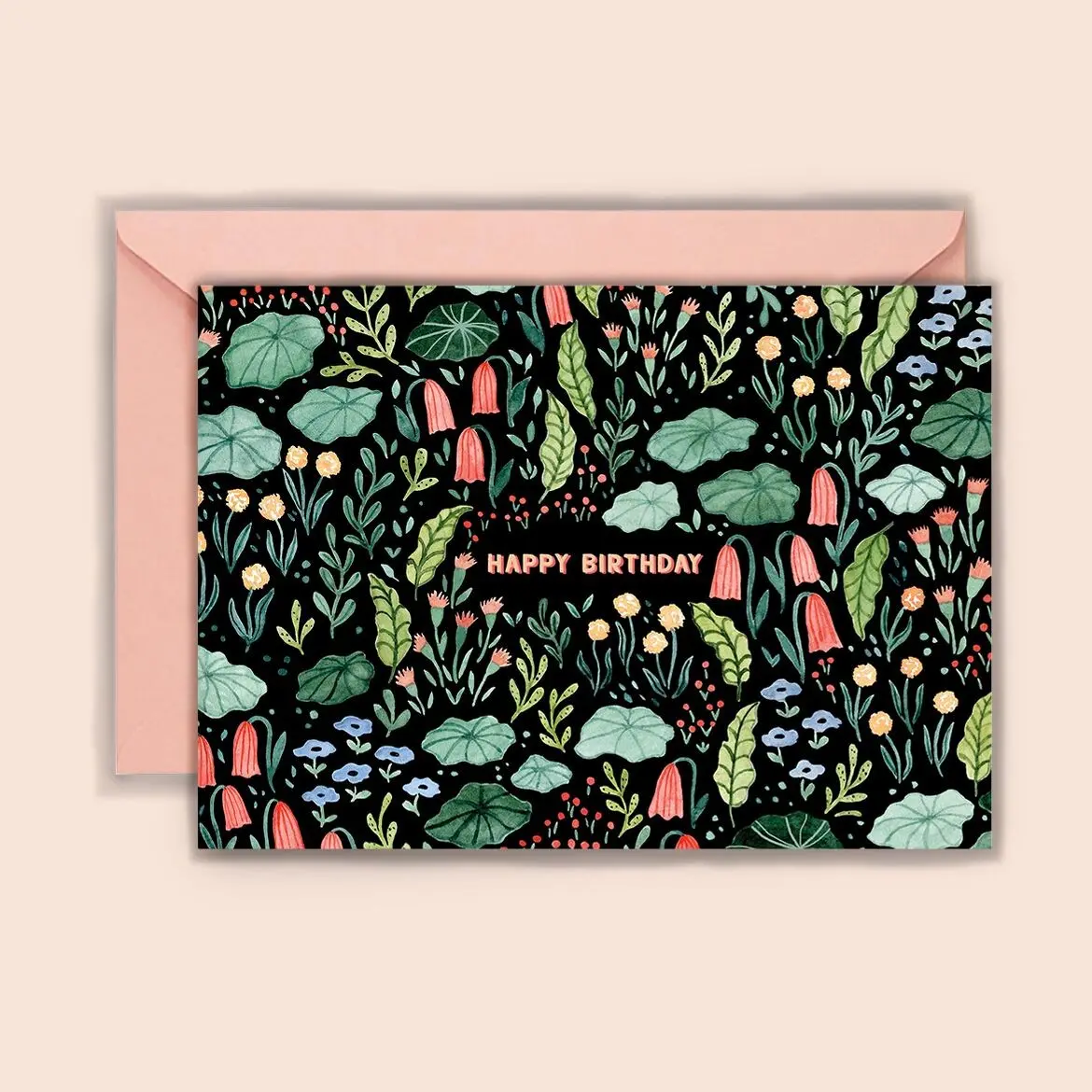 Anniversaire Nymphéas - carte pliante