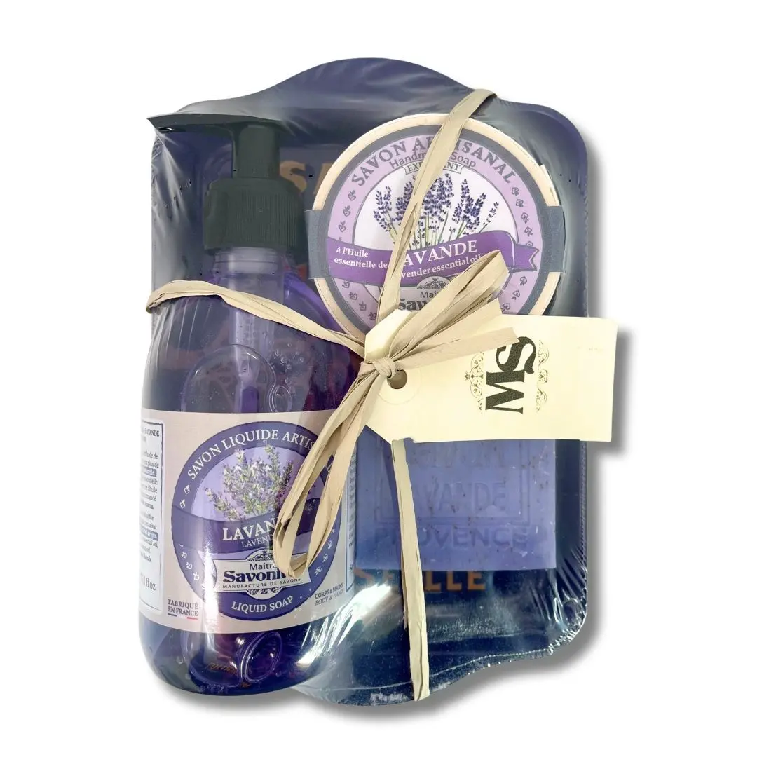 Set de regalo navideño de lavanda