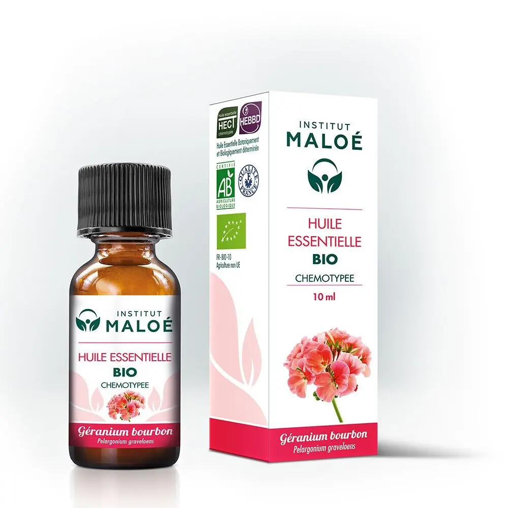 Aceite esencial de Geranio Bourbon orgánico - 5 mL