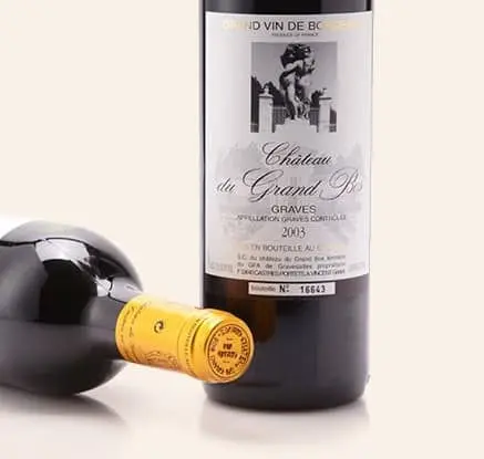 Rotwein AOC GRAVES 0,75 L Jahrgang 2008 bis 2020
