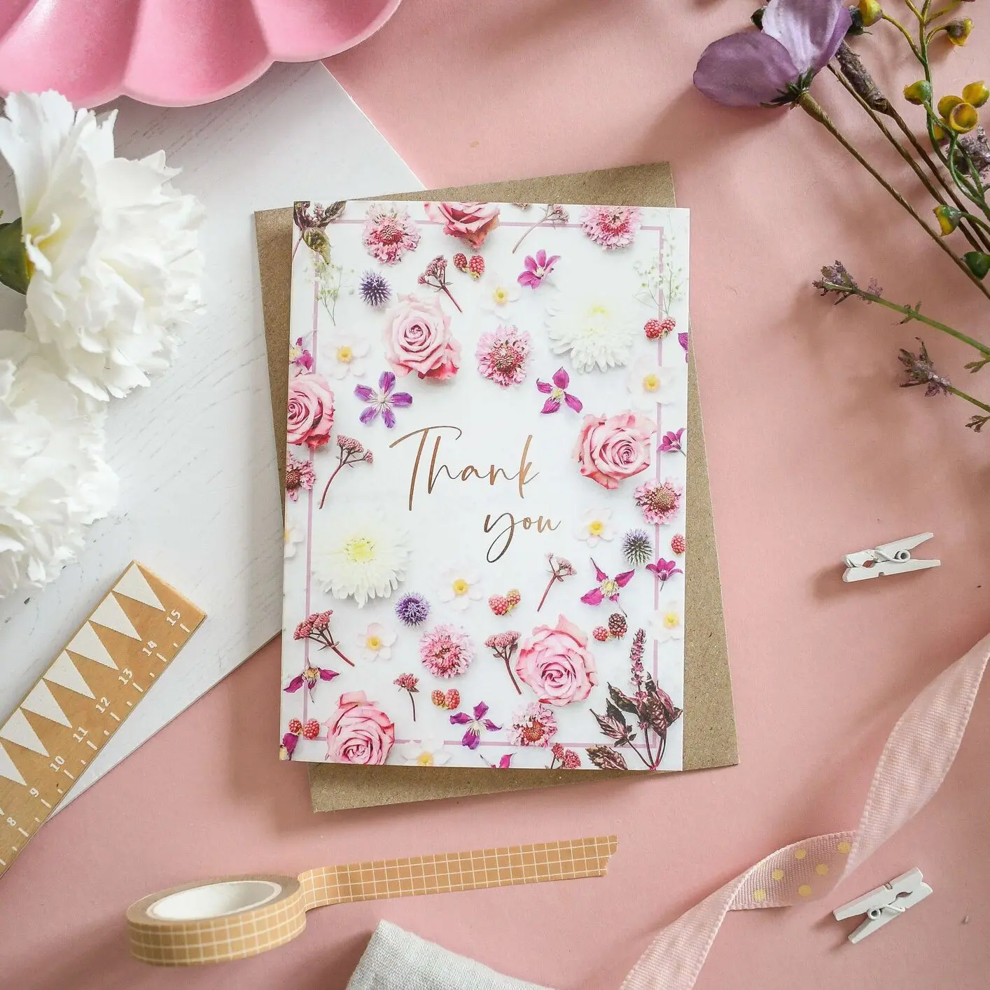 Thank You Foiled Greeting Card