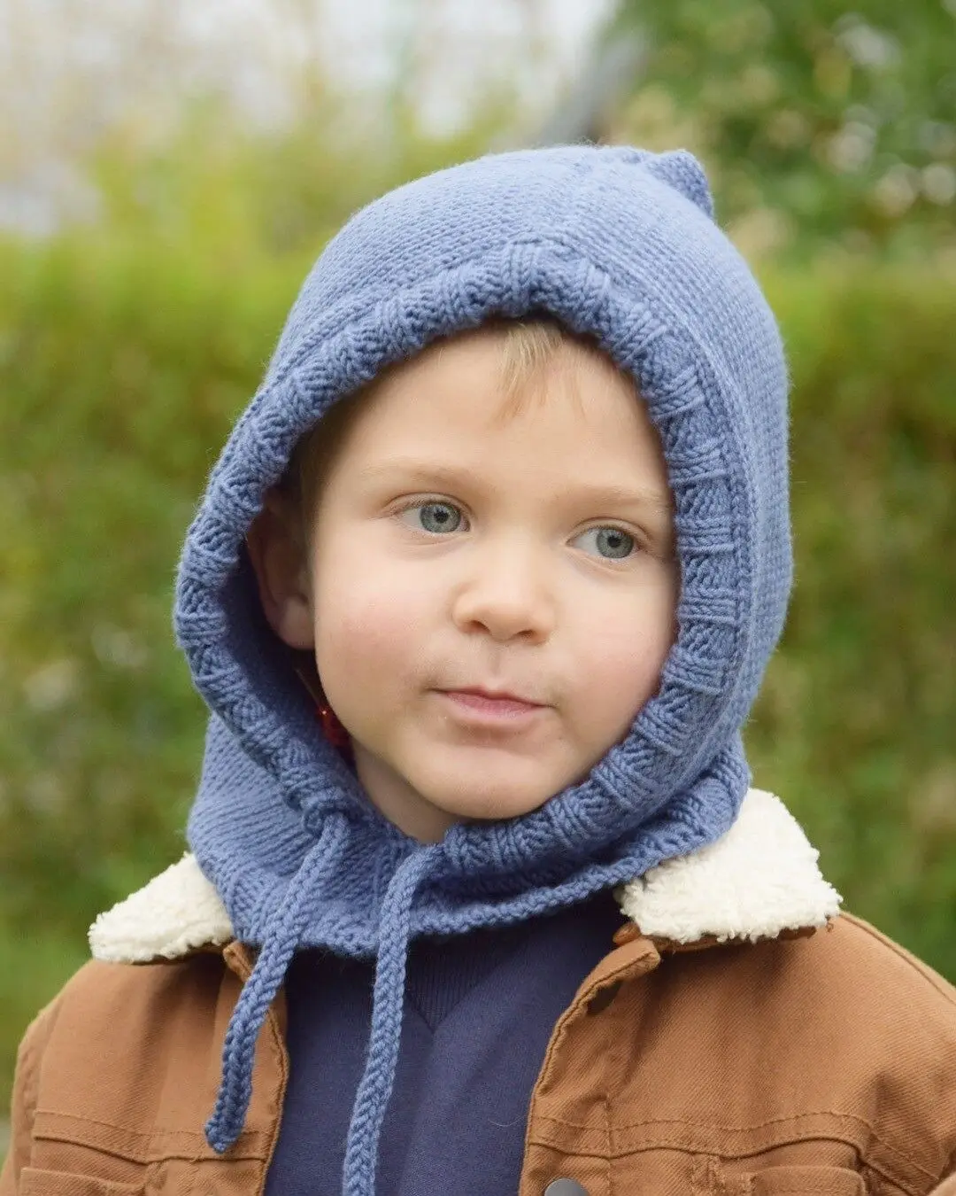 Beginner knitting kit Sacha children's balaclava - Wool hat