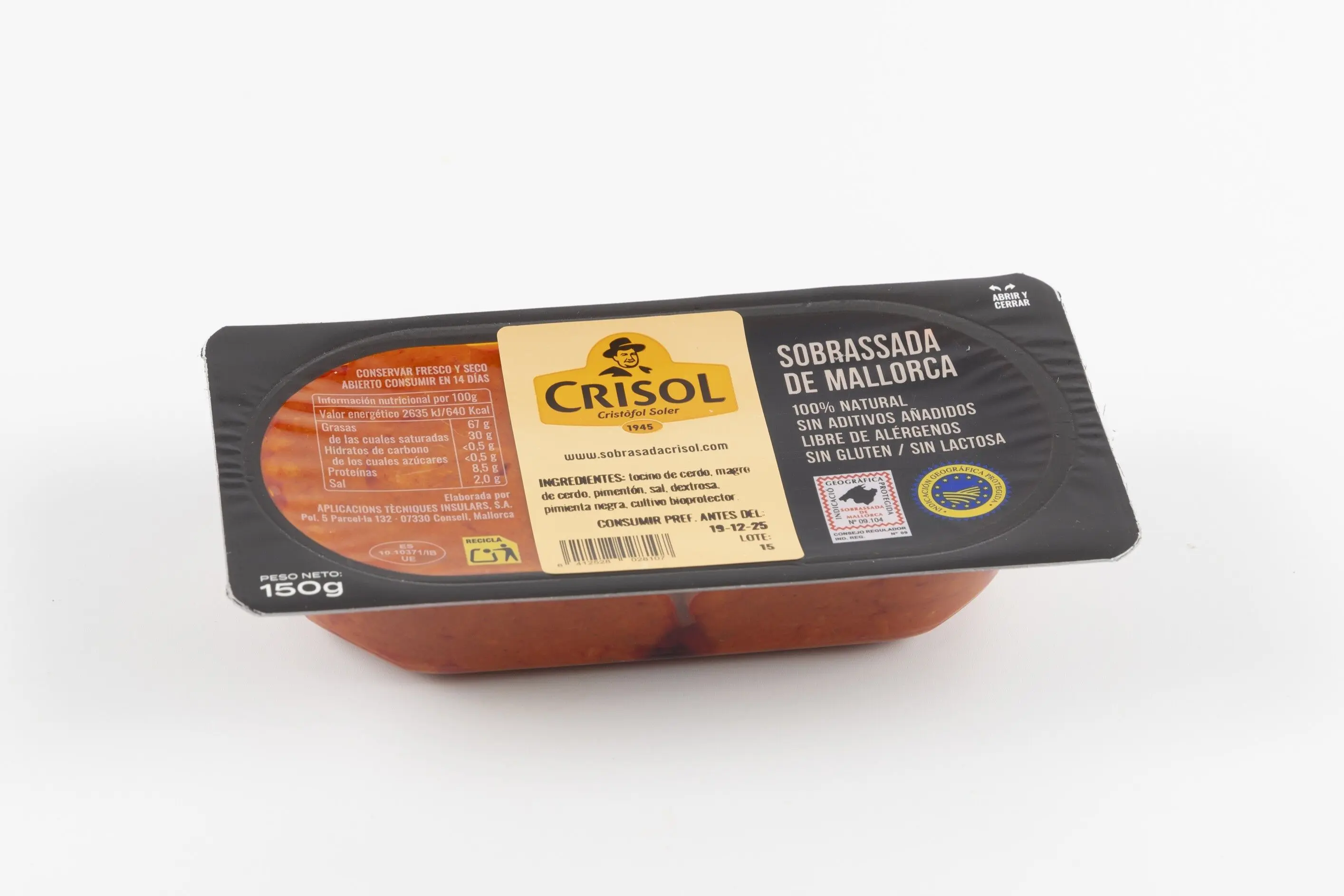 SOBRASADA MAJORQUE TARRAIN 150 g CRISOL