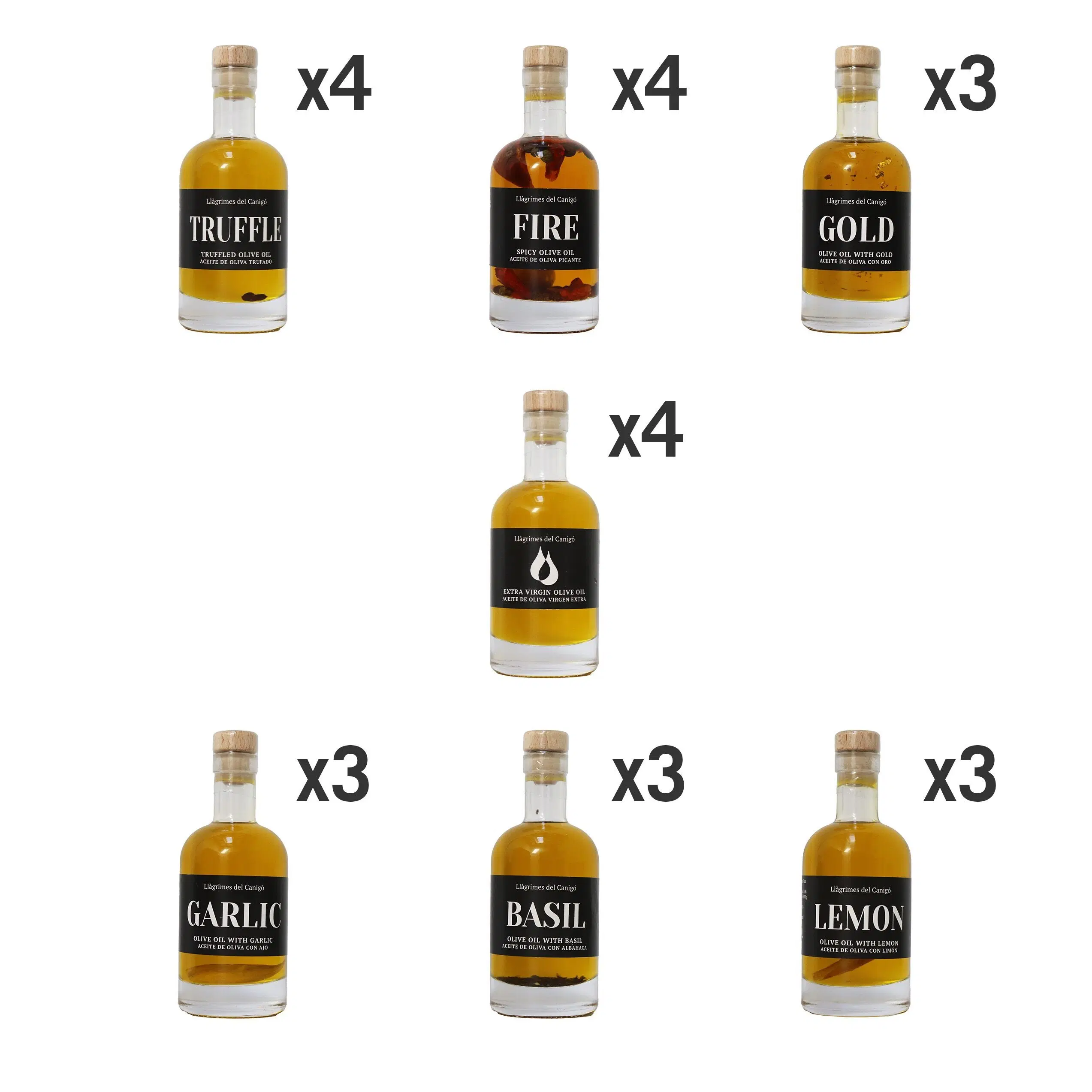 Mix Box of Olive Oils 24x100ml - Special Gifts