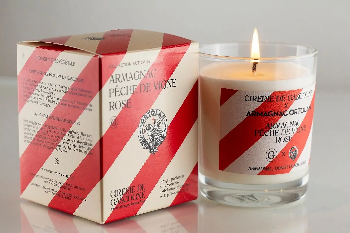 ORTOLAN ARMAGNAC SCENTED CANDLE PINK VINE PEACH