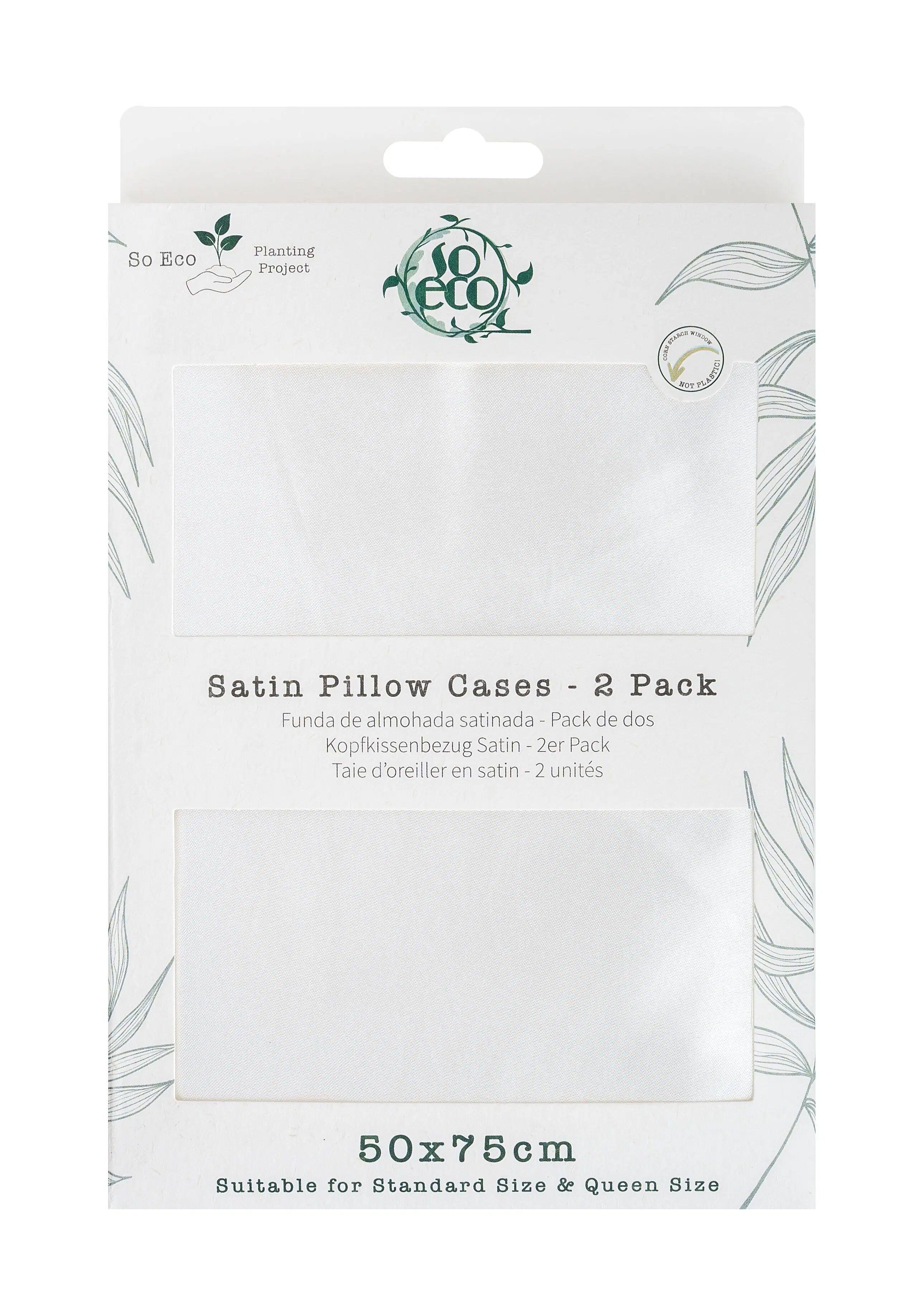So Eco Satin Pillow Case - Double Pack