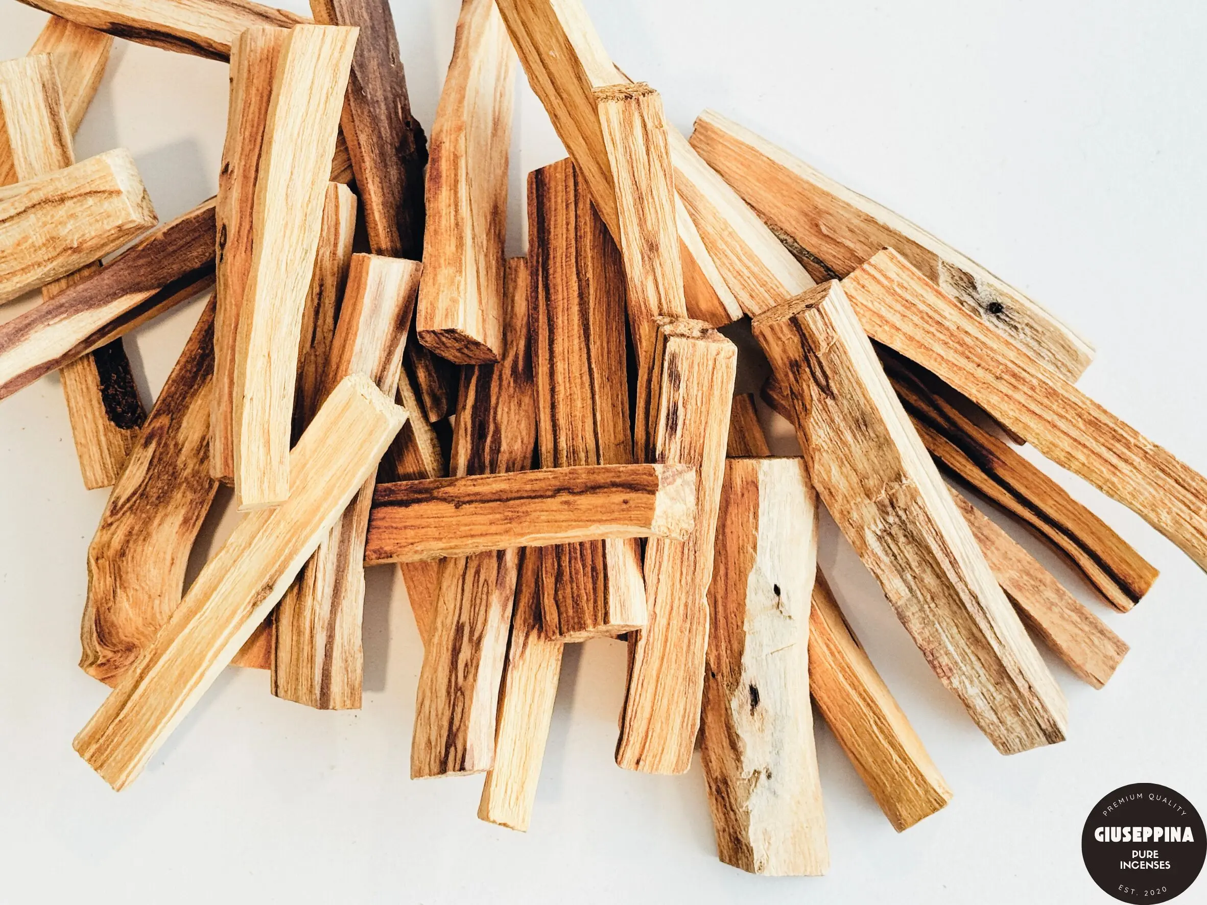 PALO SANTO STICKS Bulk in a Box Ethically Sourced from Peru, Premium Hand Selected Palo Santo Sticks - Wholesale