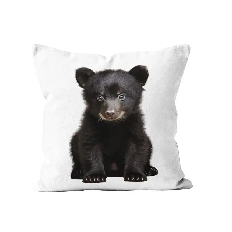 Decorative children's cushion velvet teddy bear 40x40cm