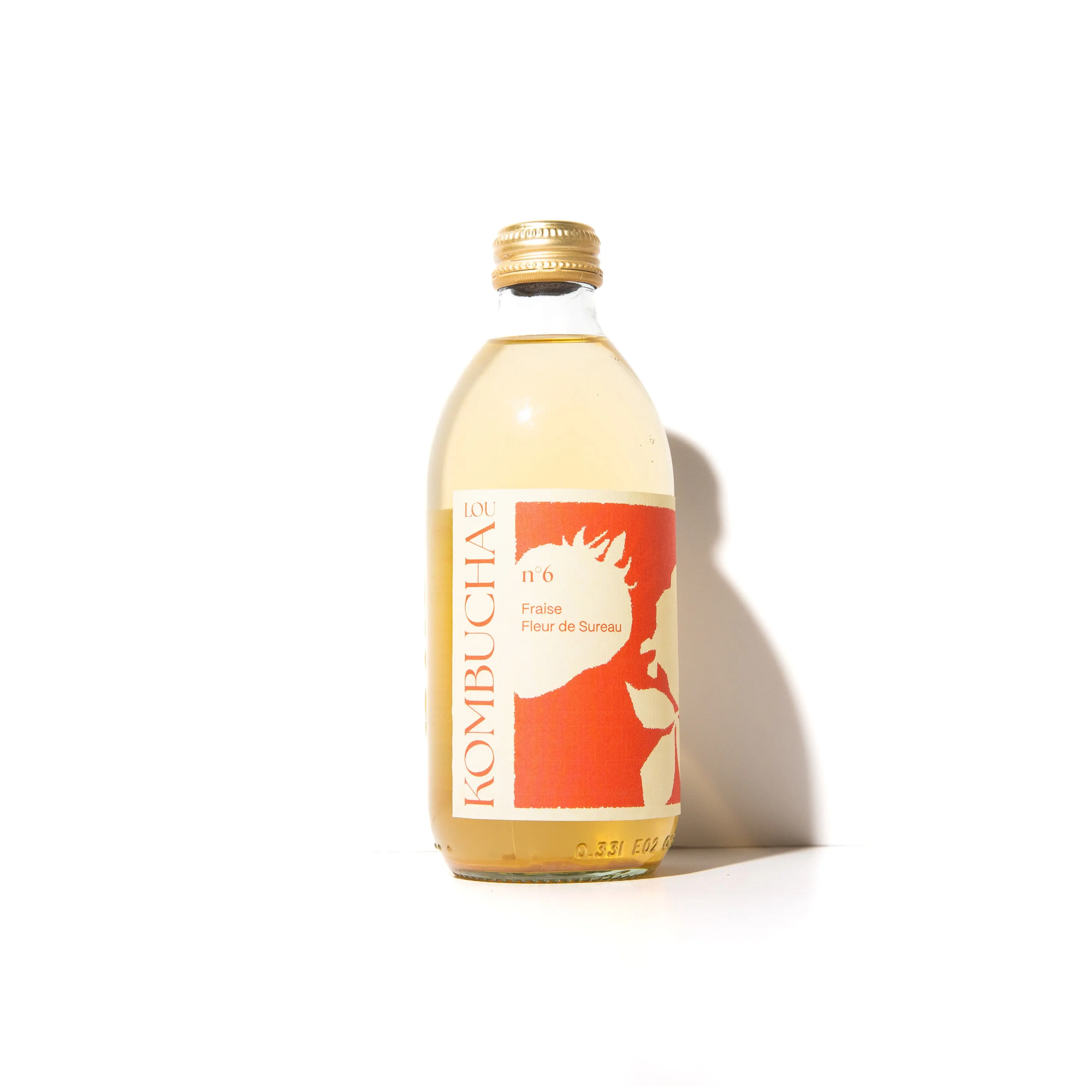 Lou Kombucha n°6 - Fraise, Fleur de Sureau 33cl