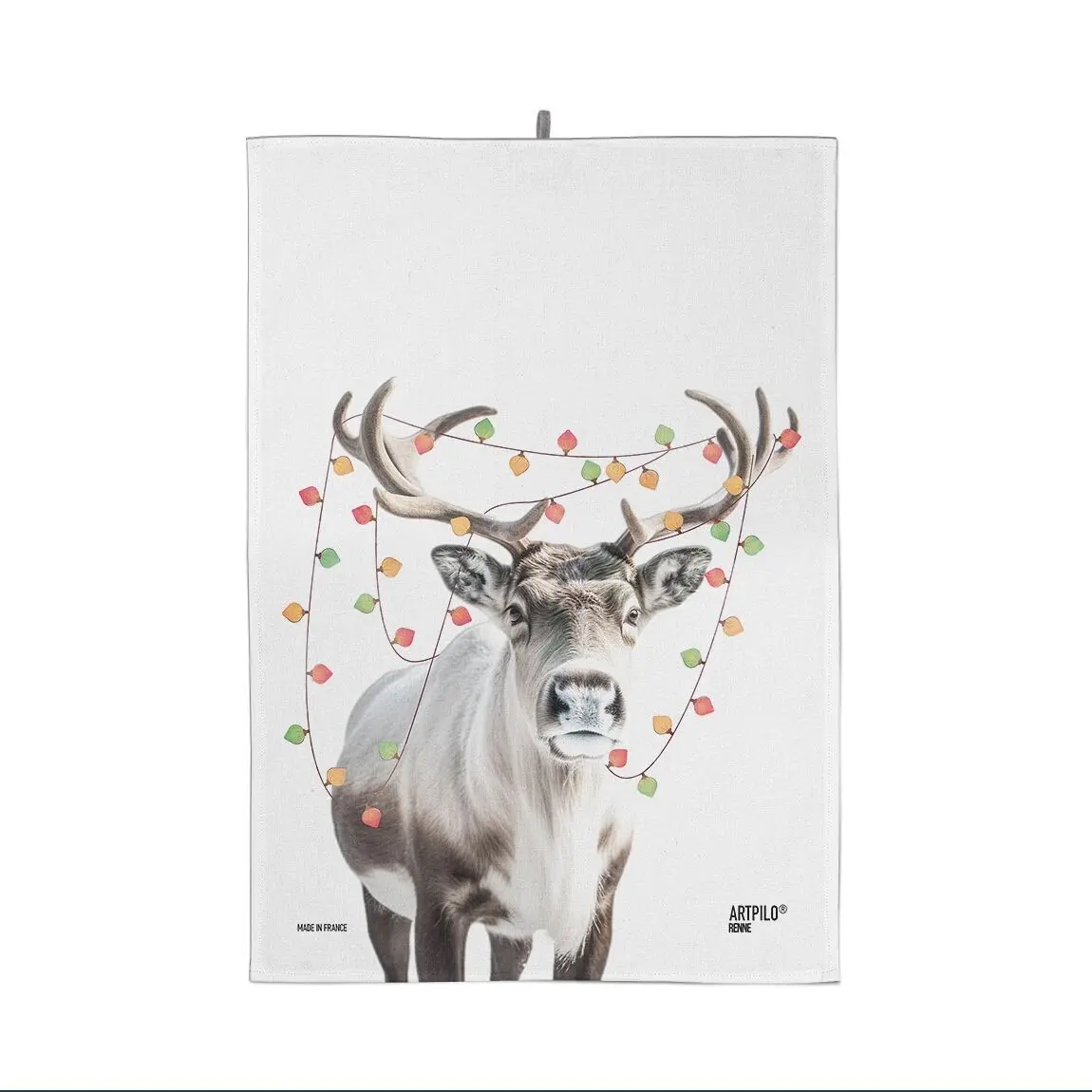 Christmas Reindeer Kitchen Towel 100% Cotton