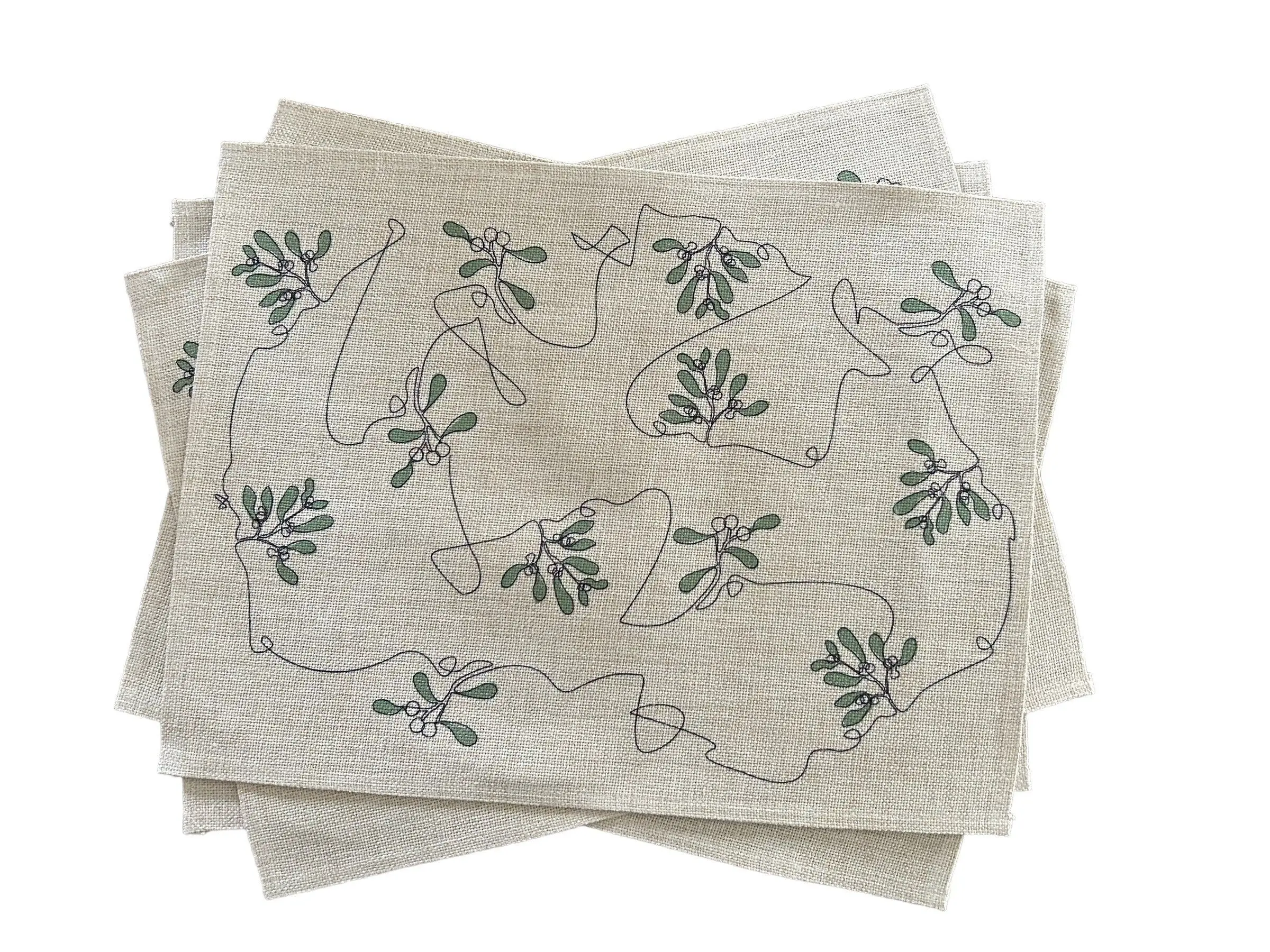 Mistletoe Ink and Hue Tischsets (Vier-Set)
