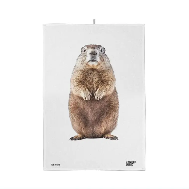 100% cotton marmot mountain spirit kitchen towel