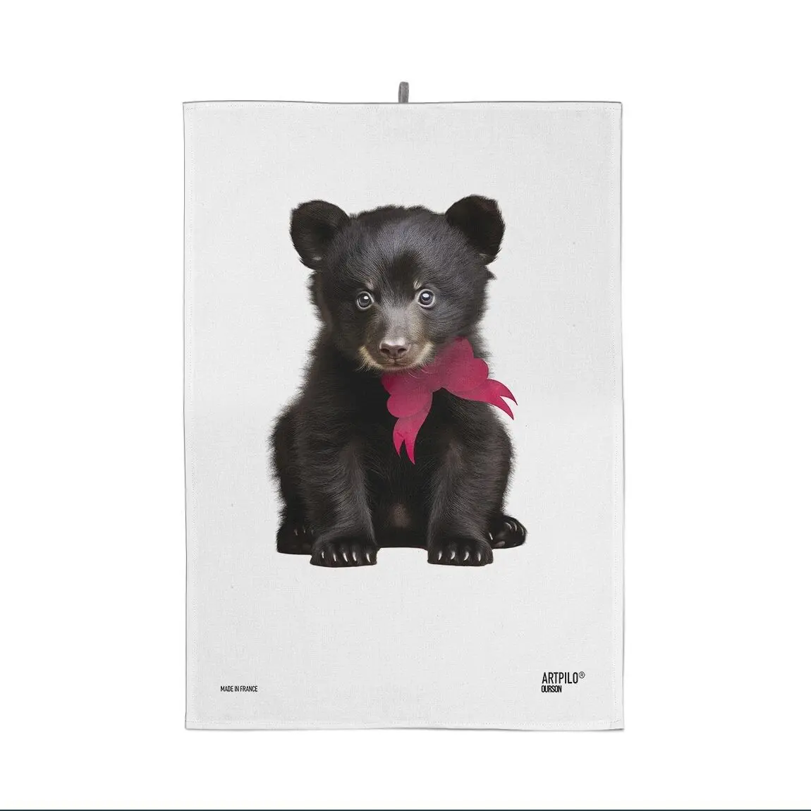 Christmas teddy bear kitchen towel 100% cotton