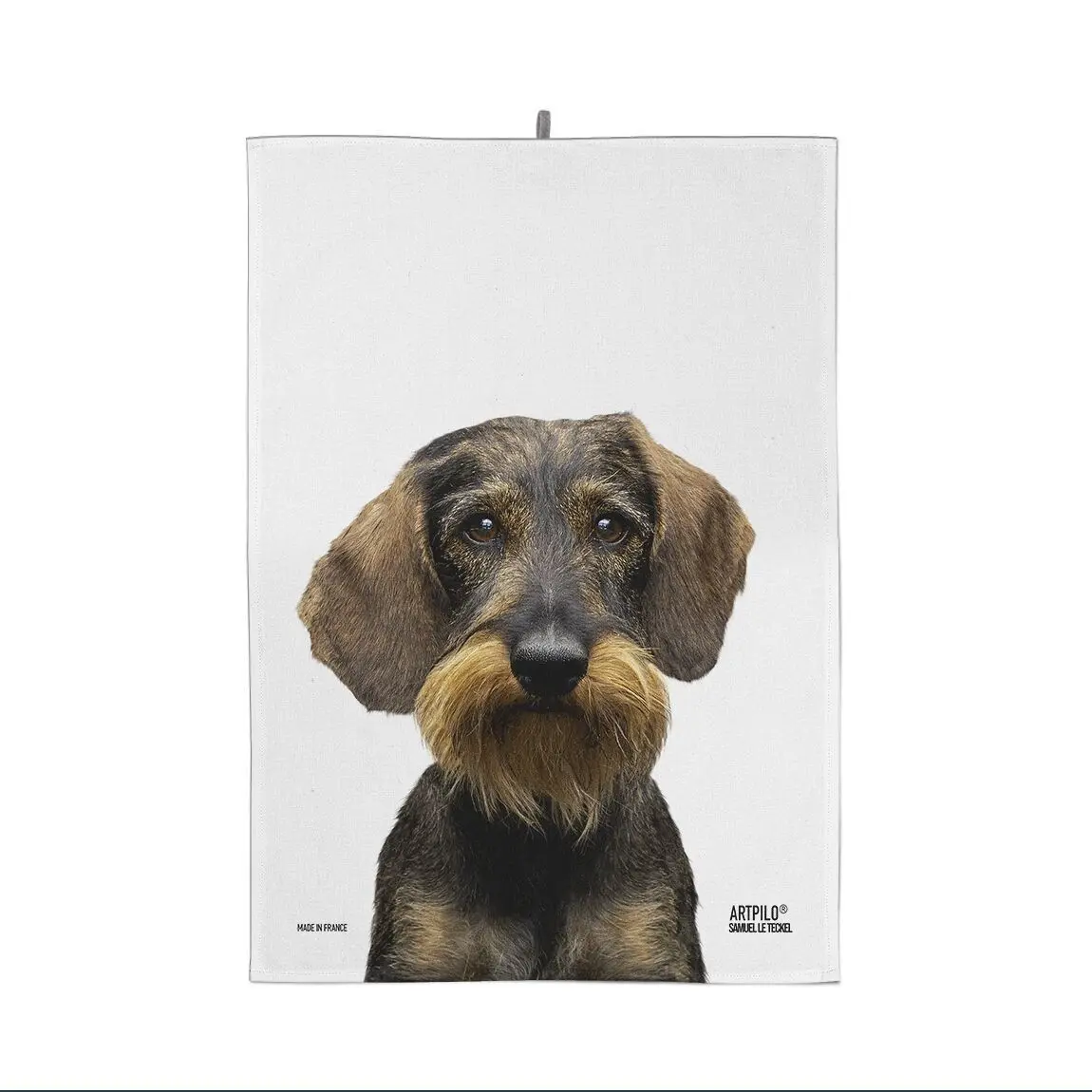 100% cotton dachshund tea towel gift idea